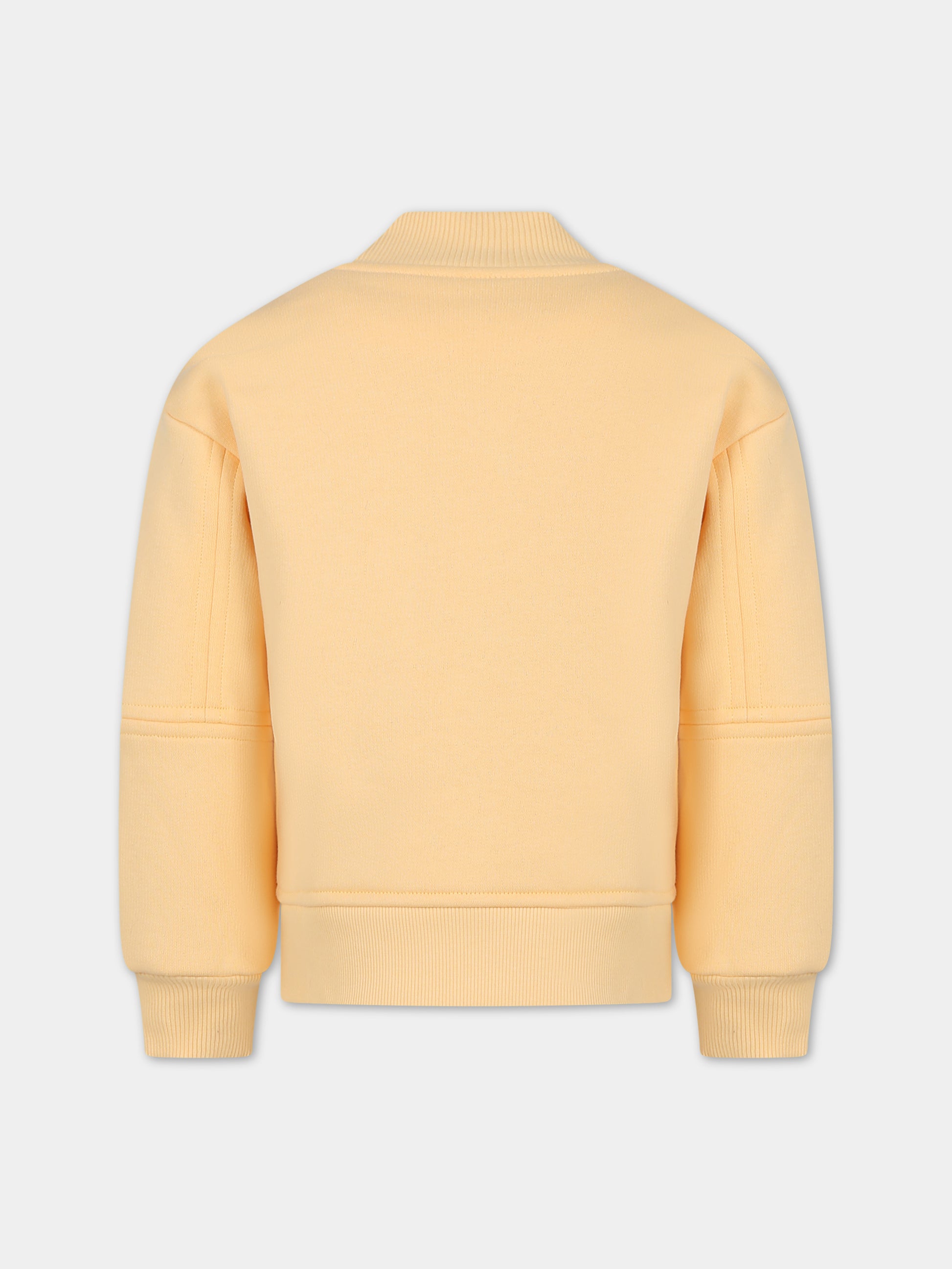 Bomber giallo per bambini con logo,Romy June,0006 01 4001 700 F23