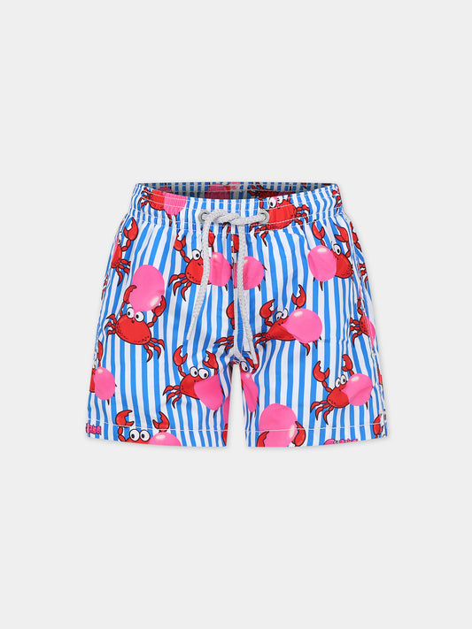 Boxer mare blu per bambino con granchio,Mc2 Saint Barth,JEA0001 02559F