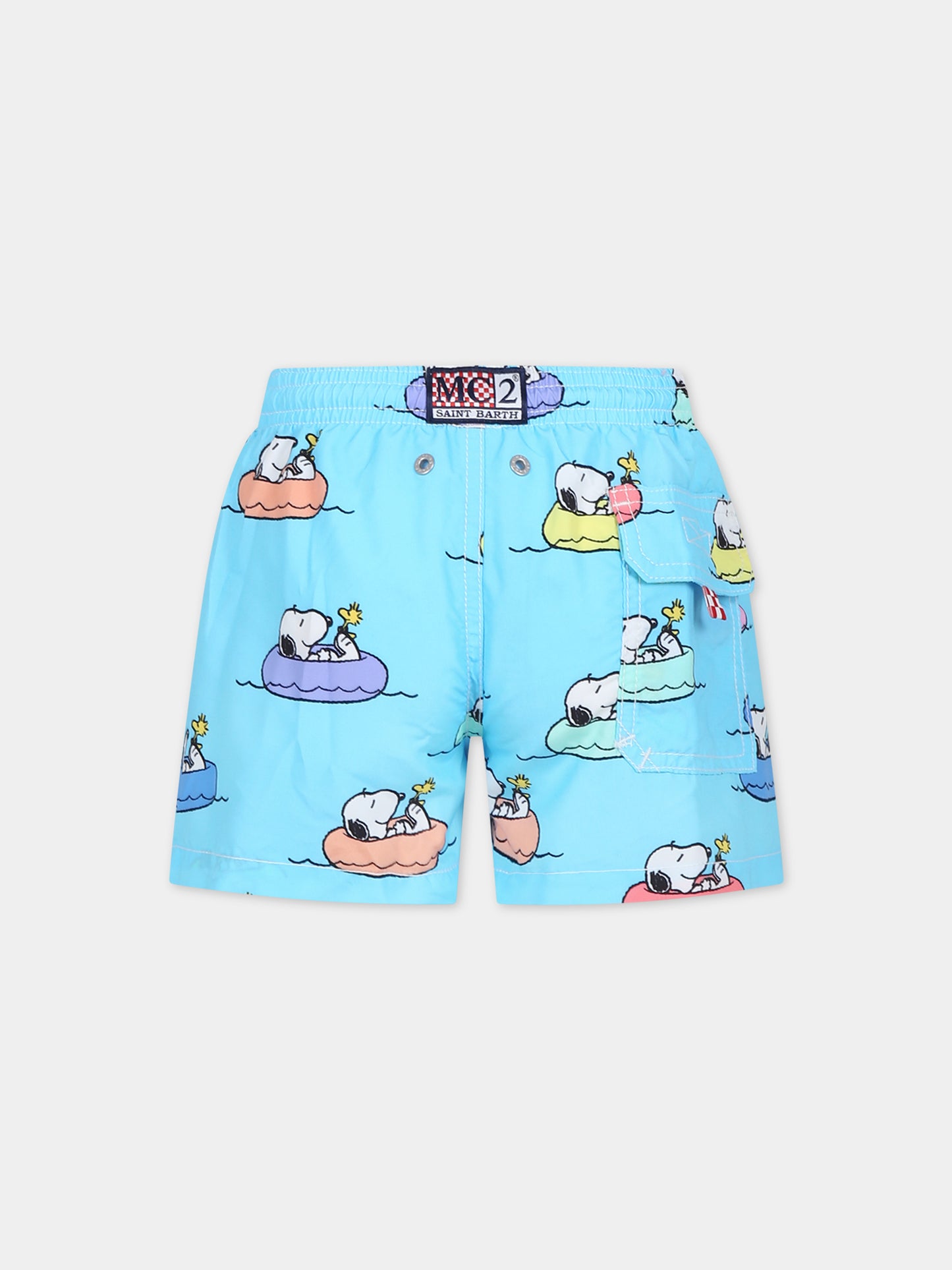 Boxer mare celeste per bambino con granchio,Mc2 Saint Barth,JEA0001 00282F