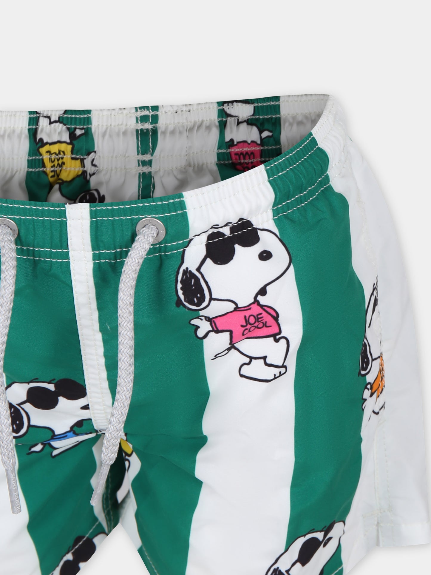 Boxer mare verde per bambino con stampa Snoopy,Mc2 Saint Barth,JEA0001 00590F