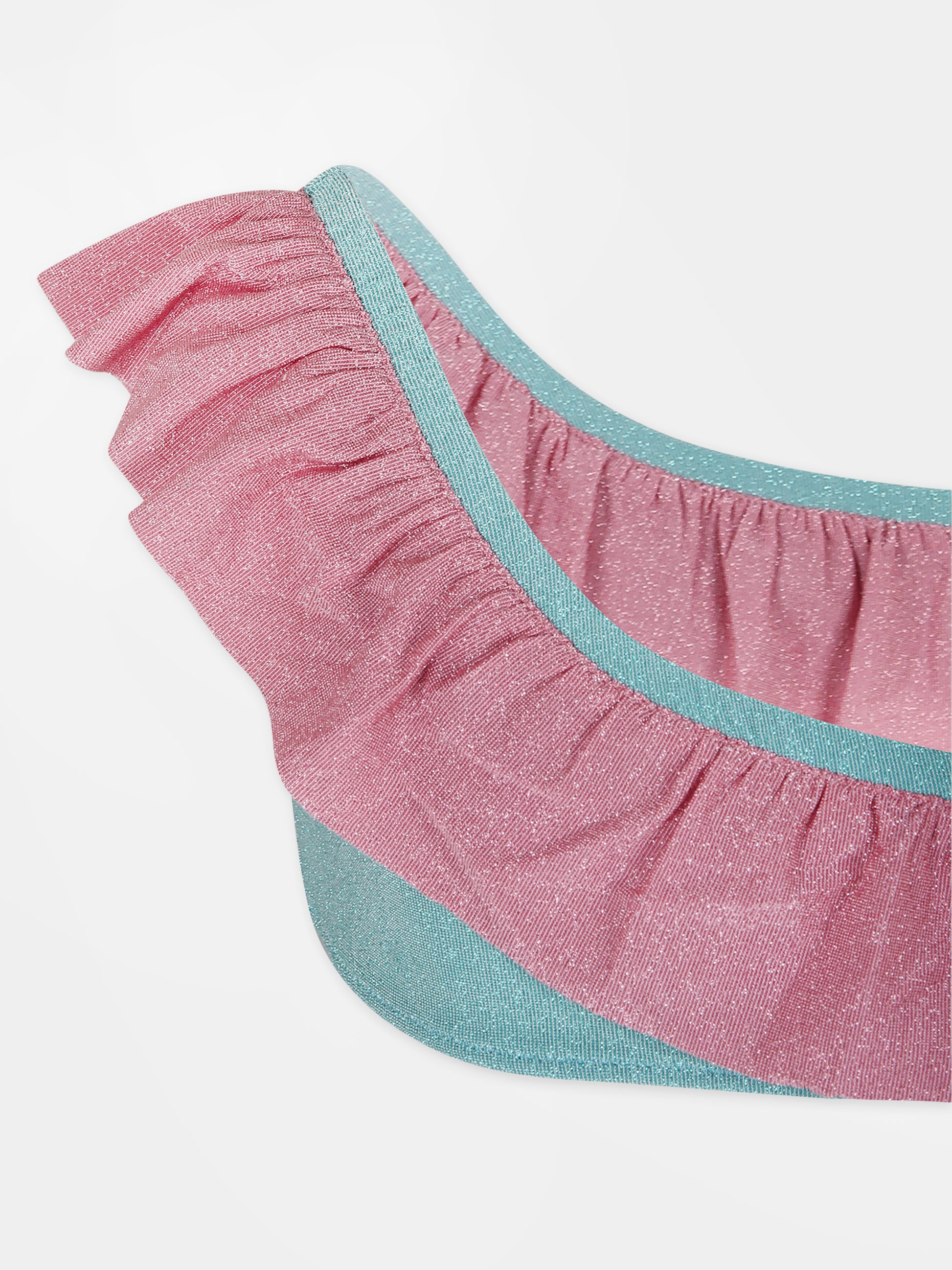 Bikini verde per bambina con logo,Mc2 Saint Barth,REY0001 01038F