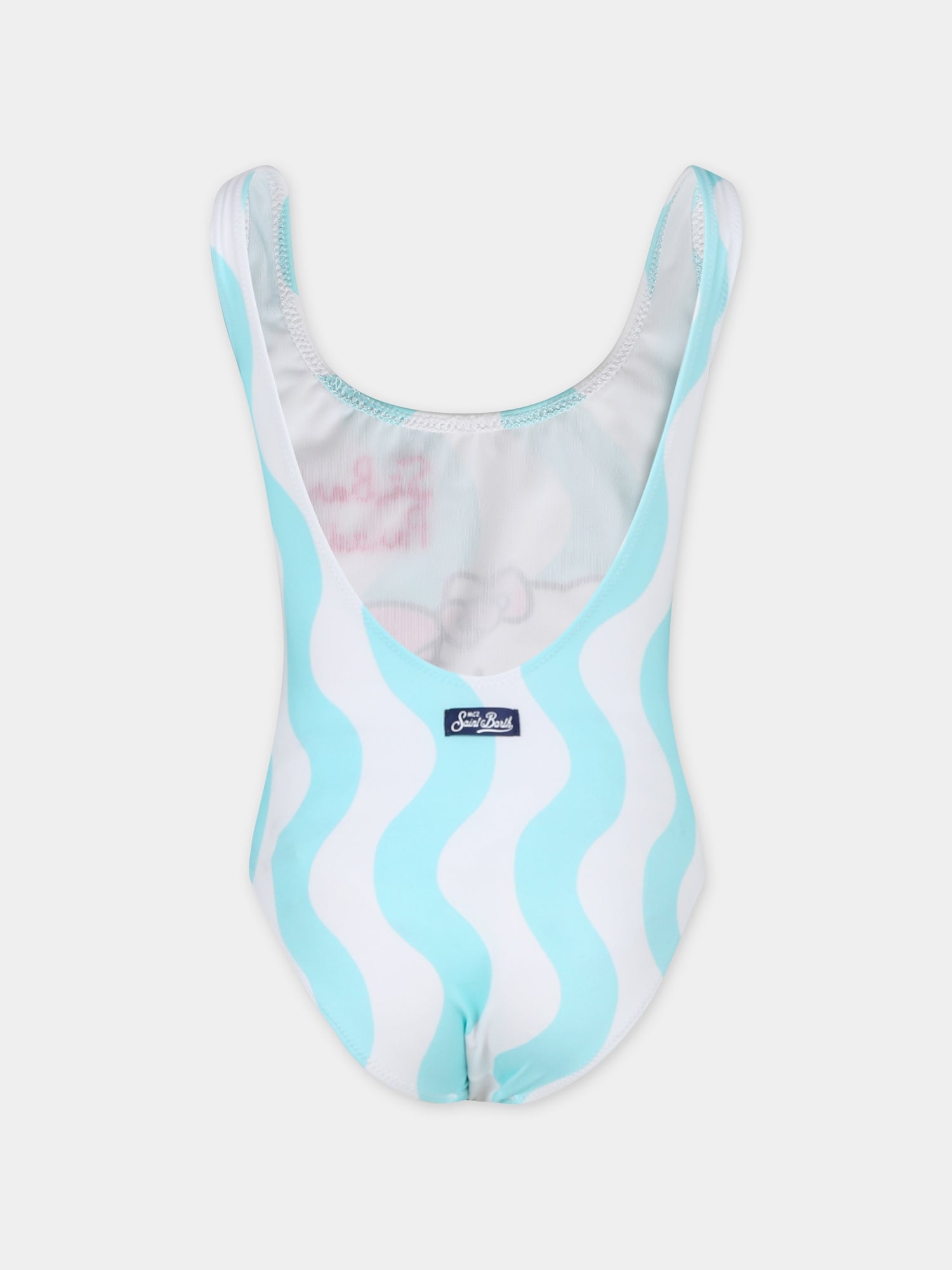 Costume intero bianco per bambina con stampa Hello Kitty,Mc2 Saint Barth,CARA001 01905F