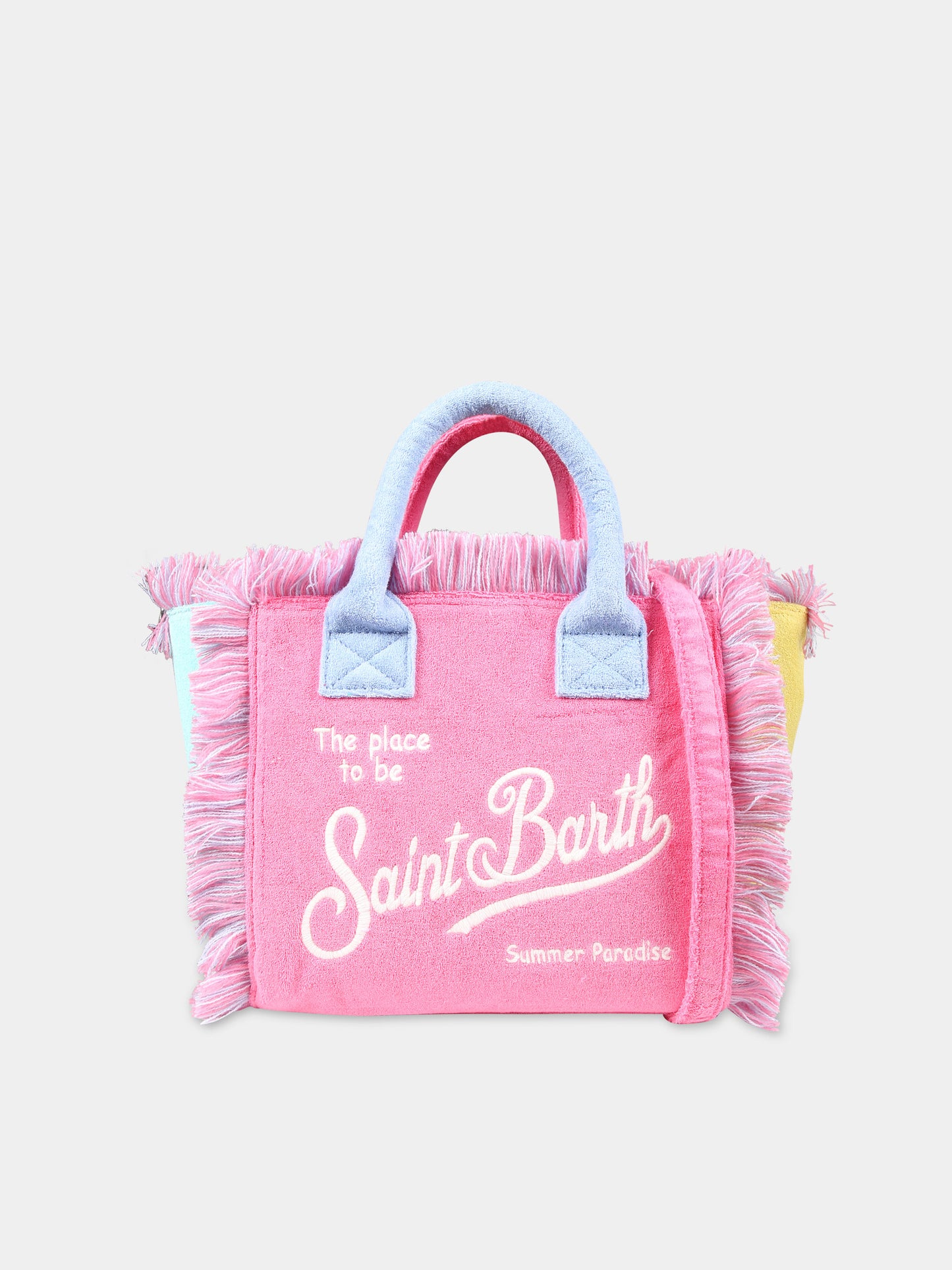 Borsa mare multicolor per bambina con logo,Mc2 Saint Barth,COL0005 01453F