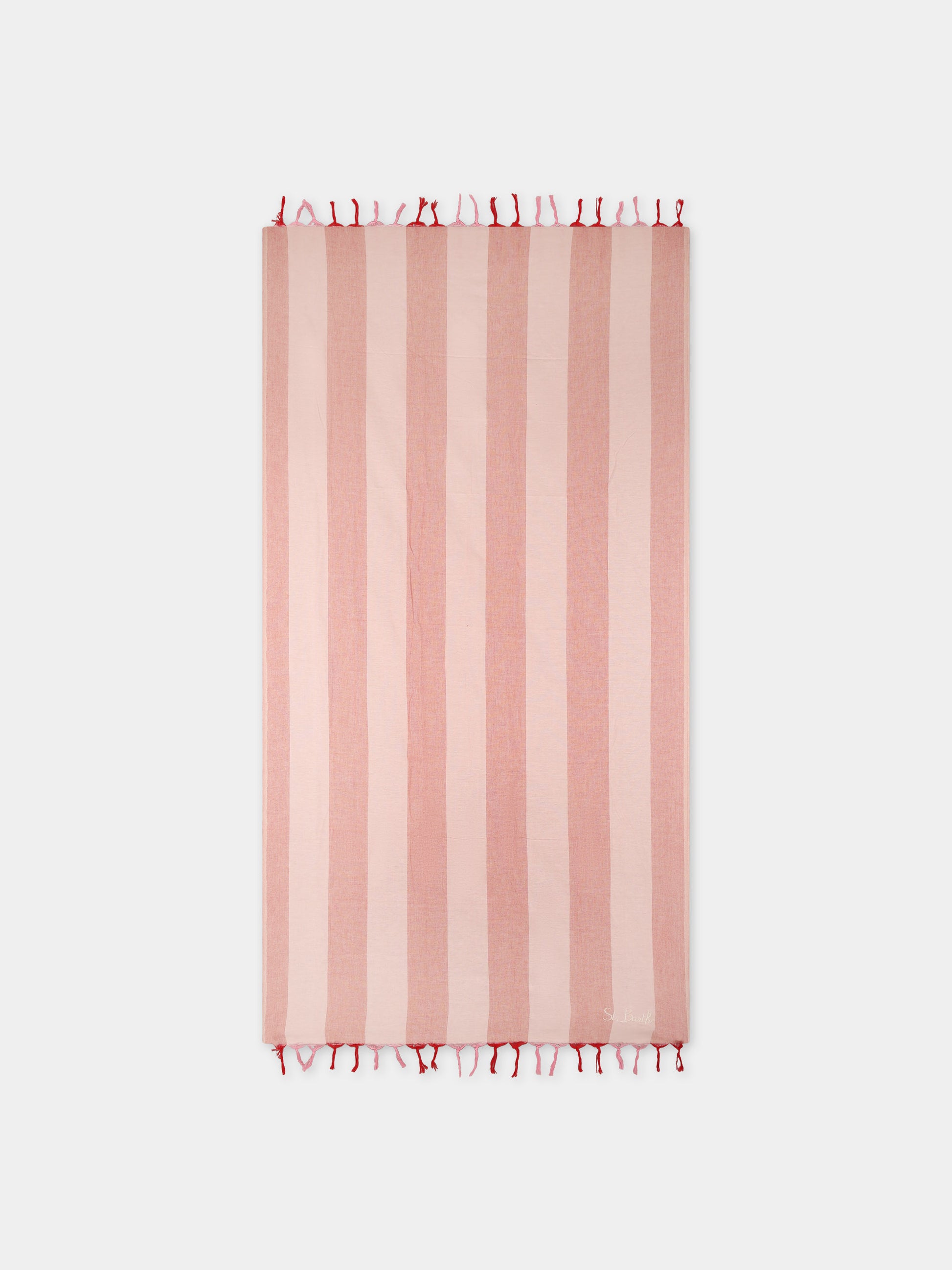 Telo mare rosa per bambina con logo,Mc2 Saint Barth,FOUL002 00169F