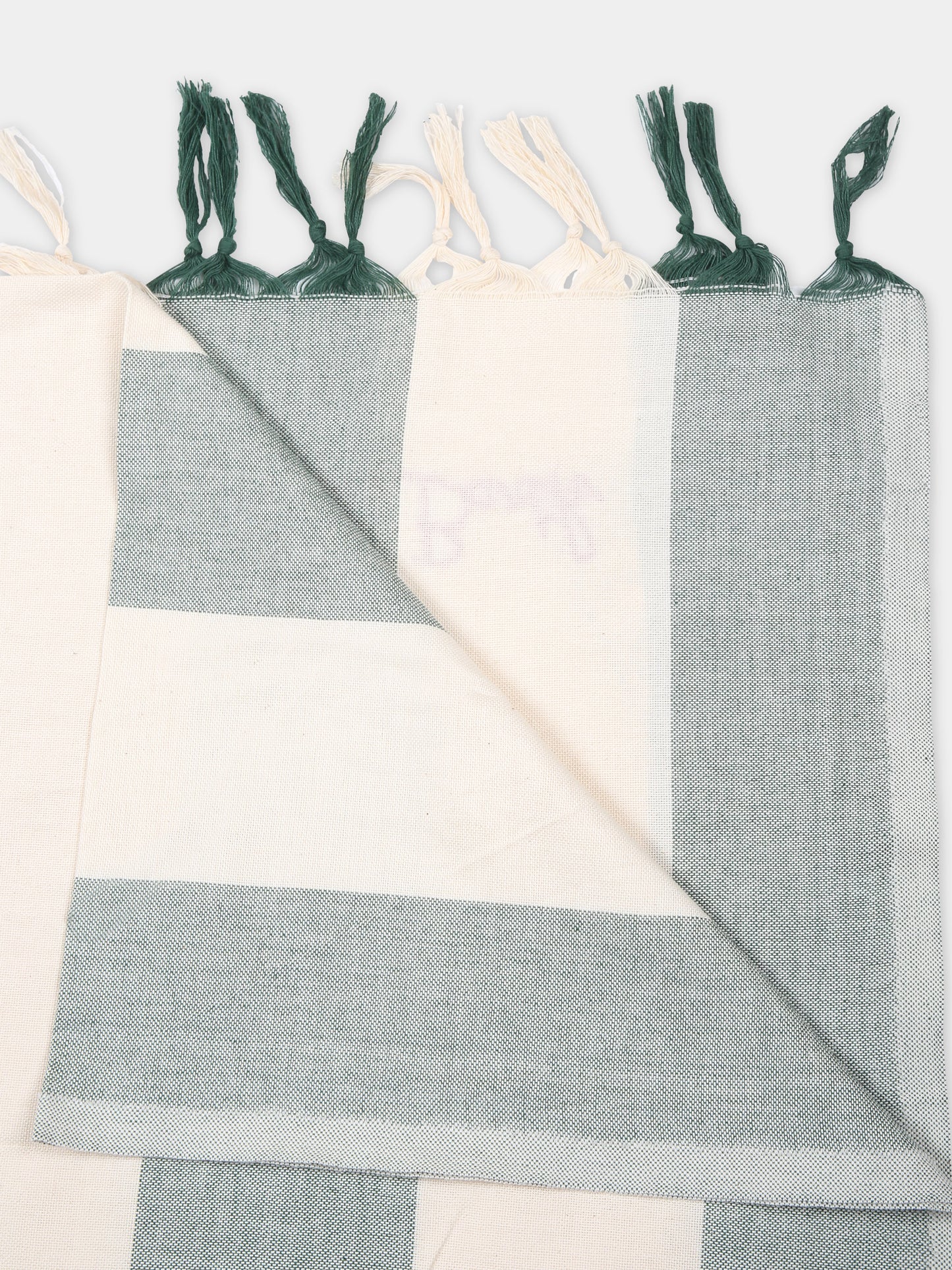 Telo mare verde per bambini con logo,Mc2 Saint Barth,FOUL002 00208F