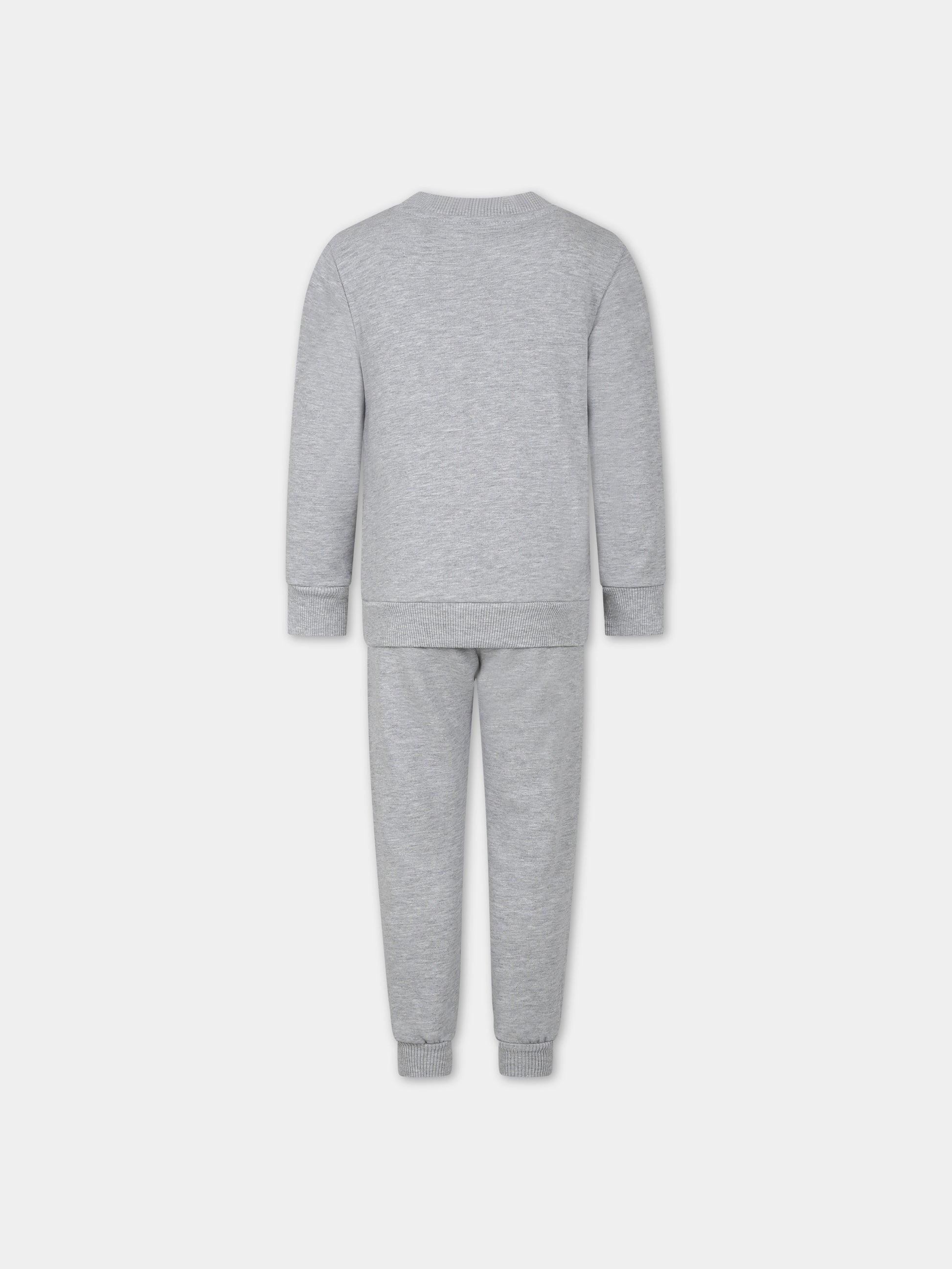 Completo grigio per bambini con Teddy Bears,Moschino Kids,HUK03E LCA32 60926