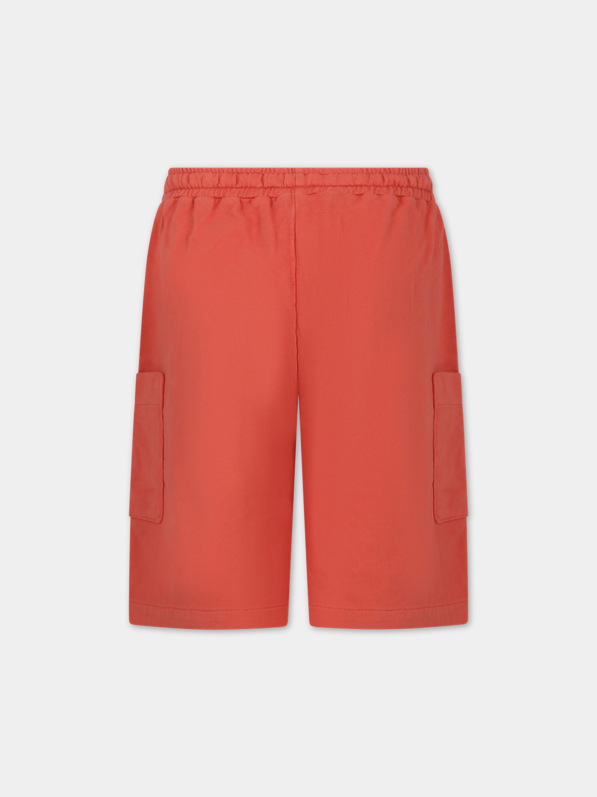 Shorts rossi per bambini con logo,Coco Au Lait,16COCO S014