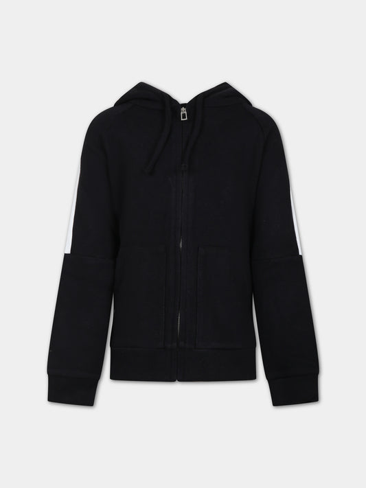 Felpa nera per bambino,Paolo Pecora,PP3170 NERO