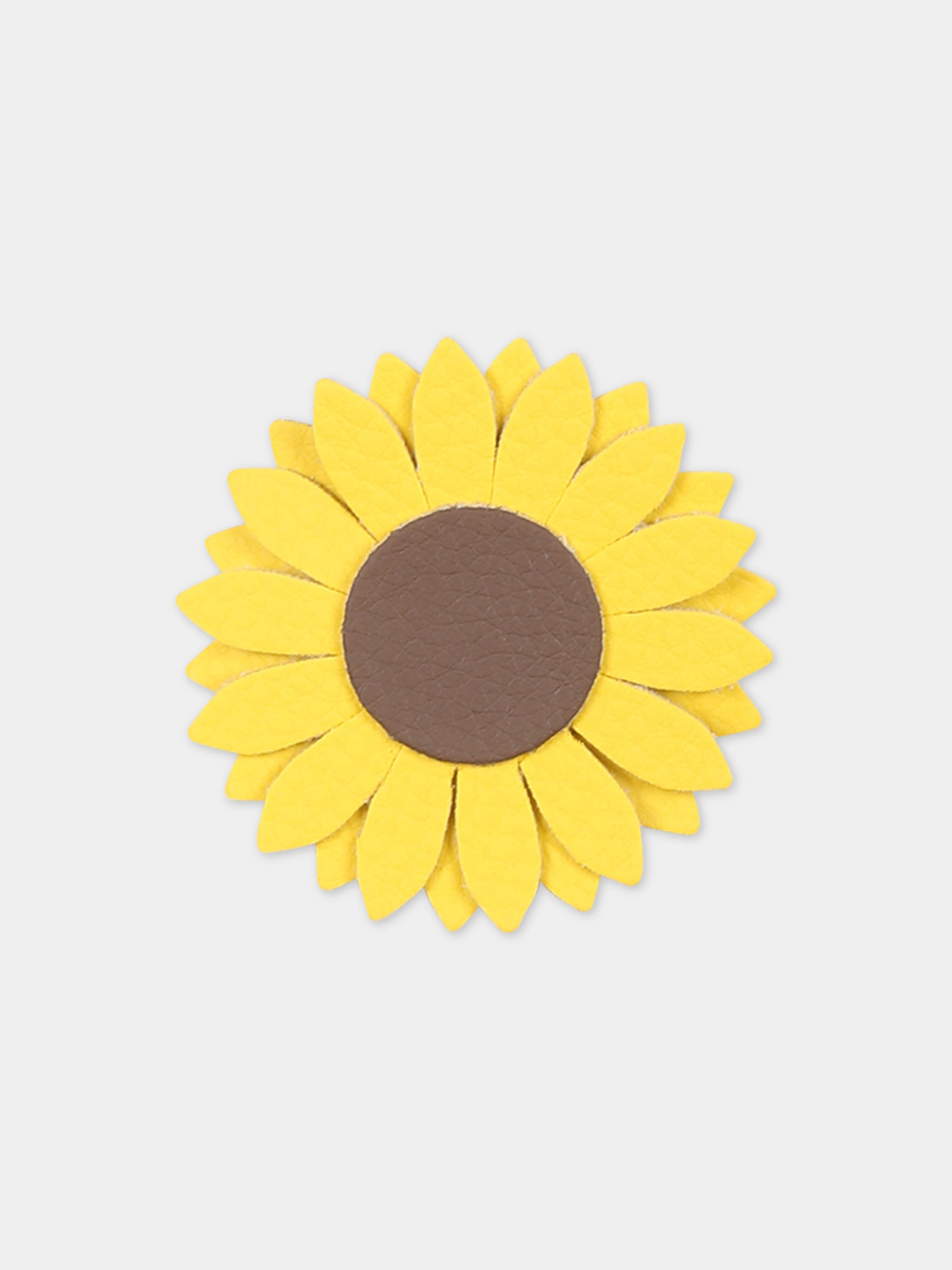 Fermaglio giallo per bambina con girasole,Illy Trilly,FLOWER SUNFLOWER YELLOW H