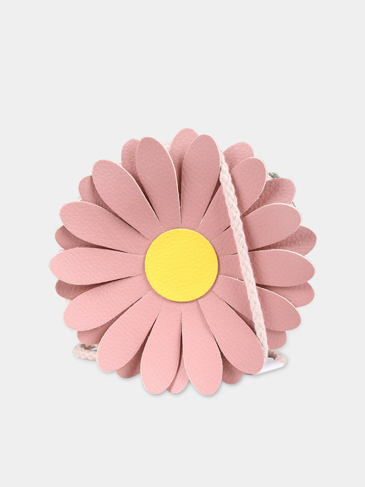 Borsa rosa per bambina con margherita,Illy Trilly,FLOWER DAISY PINK BAG