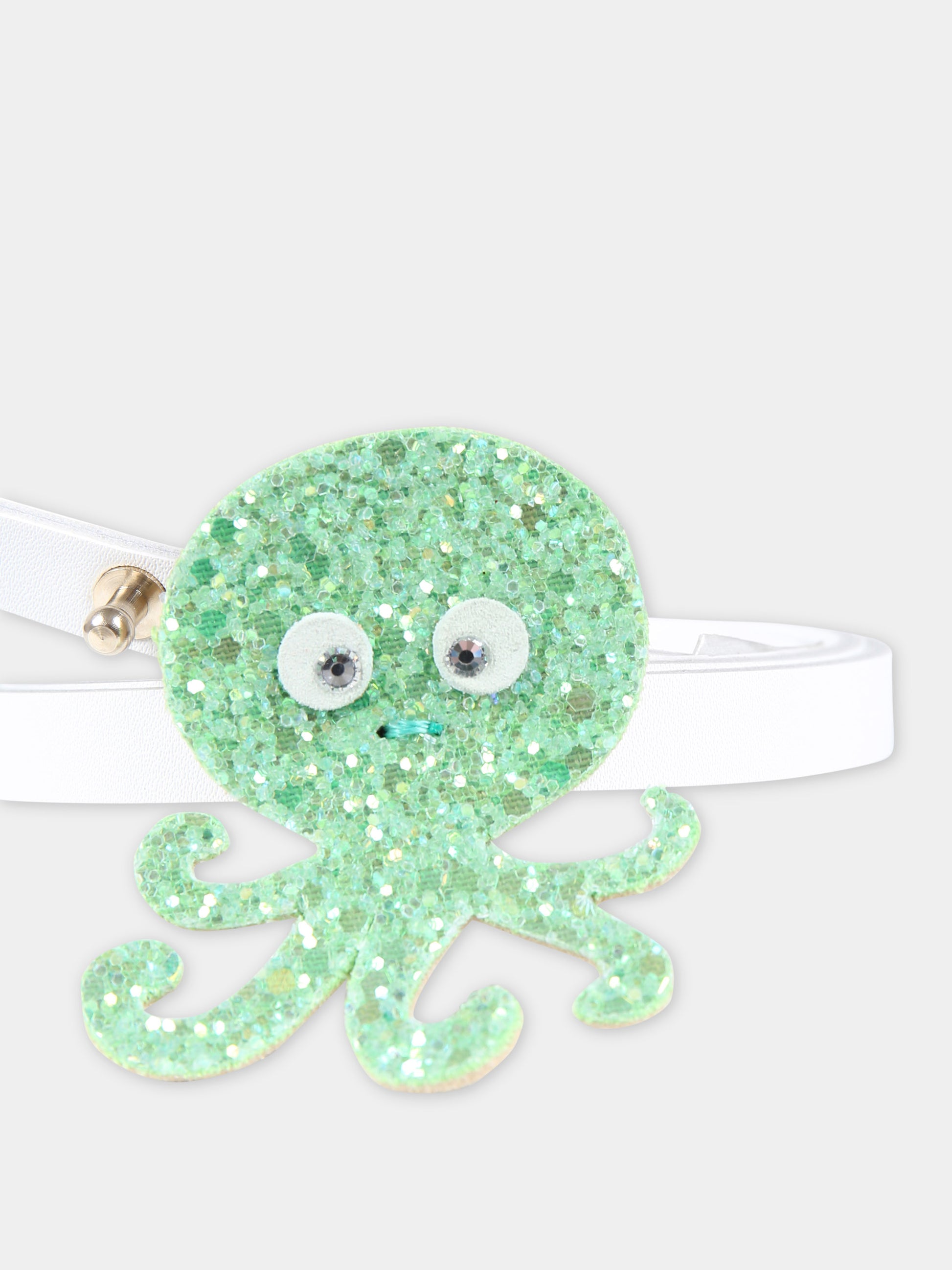 Cintura verde per bambina con polpo,Illy Trilly,SEA OCTOPUS BELT