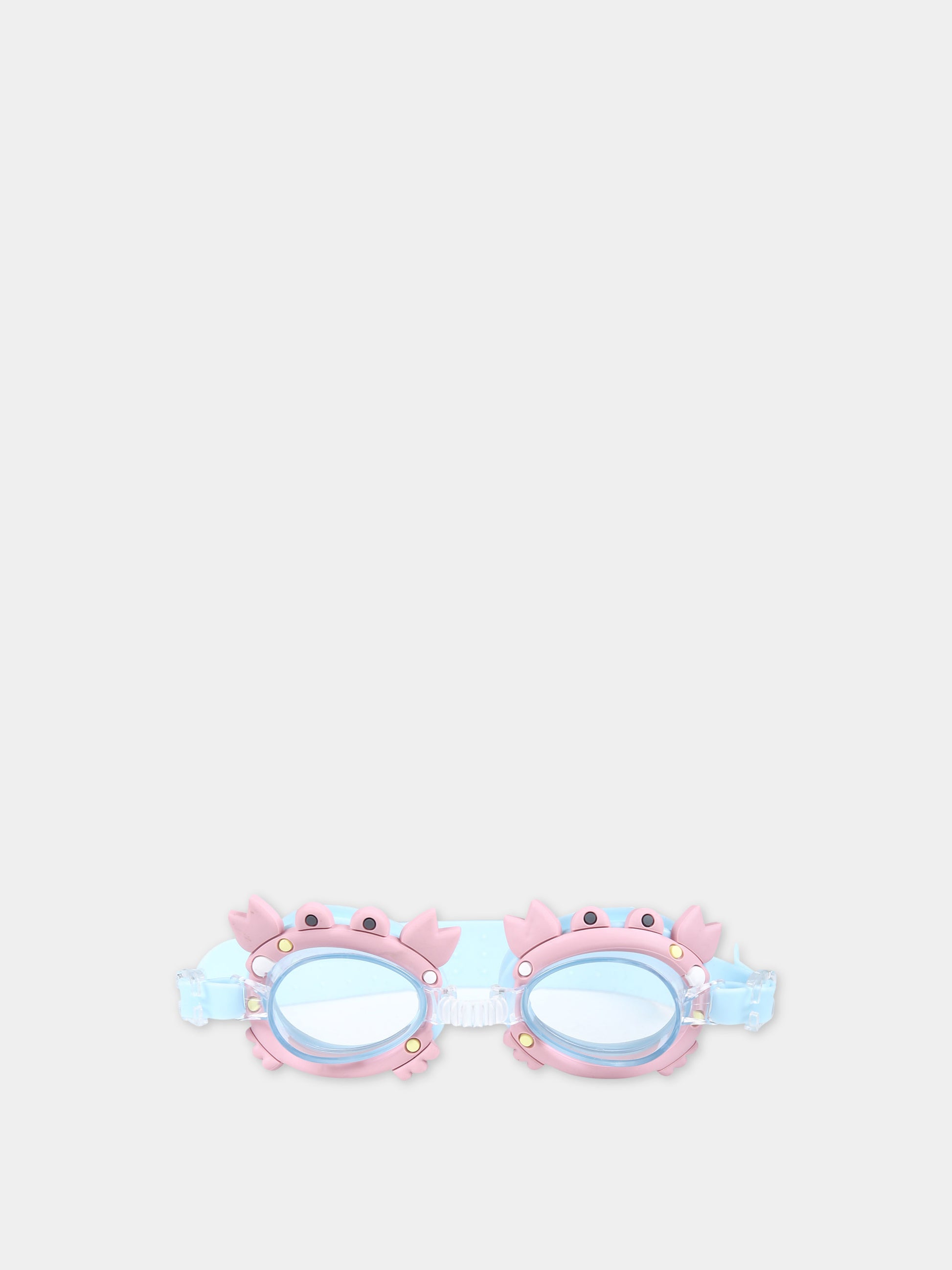 Occhialini rosa per bambini con granchi,Illy Trilly,GOOGLE CRAB PINK