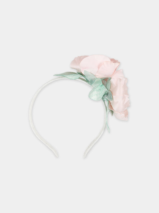 Cerchietto avorio per bambina,Monnalisa,79C012 3784 0192