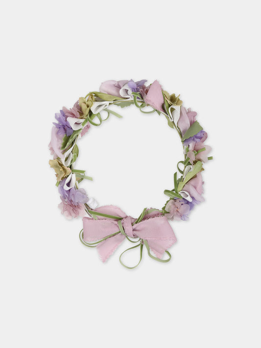 Cerchietto multicolor per bambina con fiori,Raffaella,GRACE CORONCINA