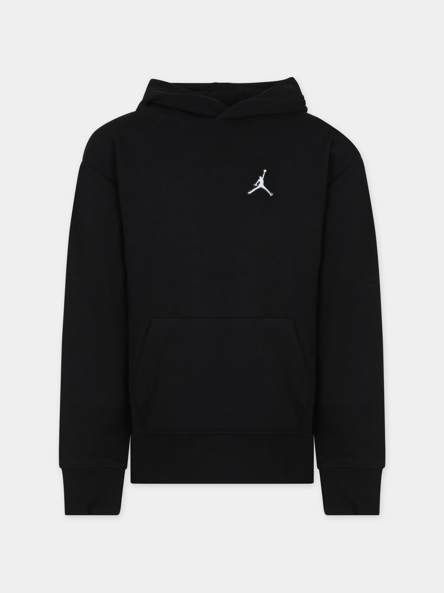 Felpa nera per bambini con ricamo,Jordan,95A905 023