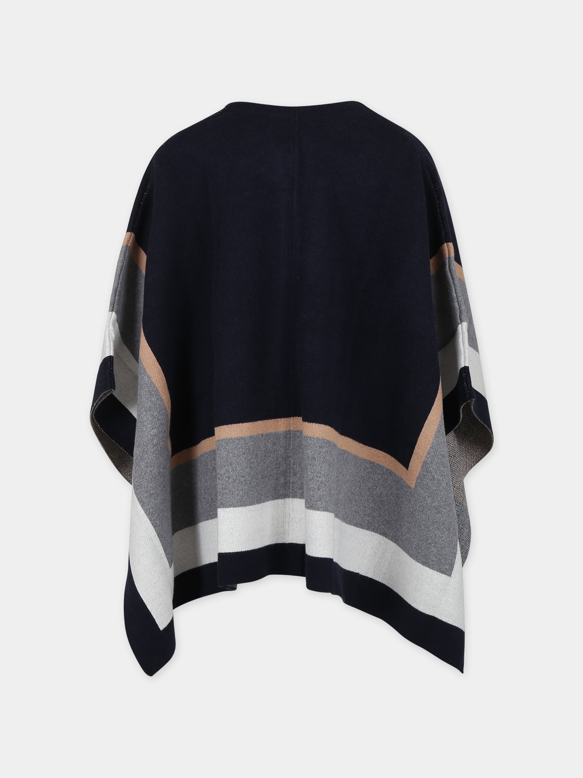 Cappa blu per bambina con logo,Chloé Kids,C16443 859