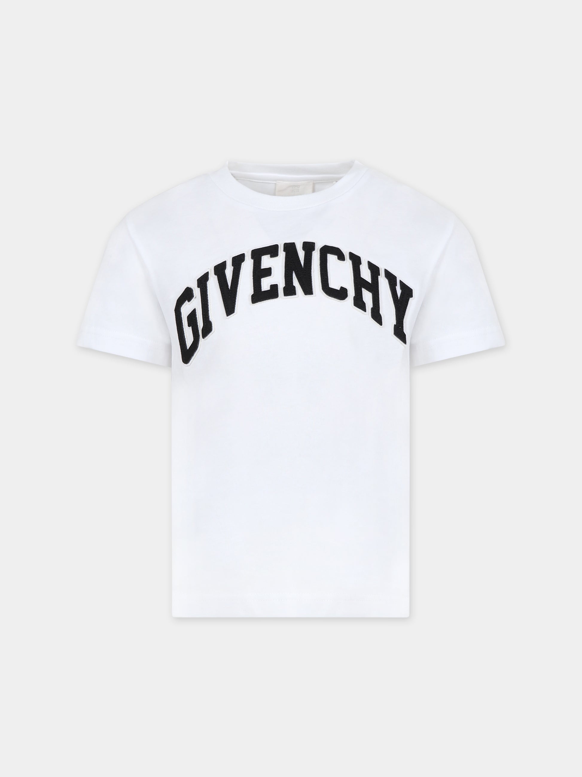 T-shirt bianca per bambini con logo,Givenchy Kids,H25460 10P
