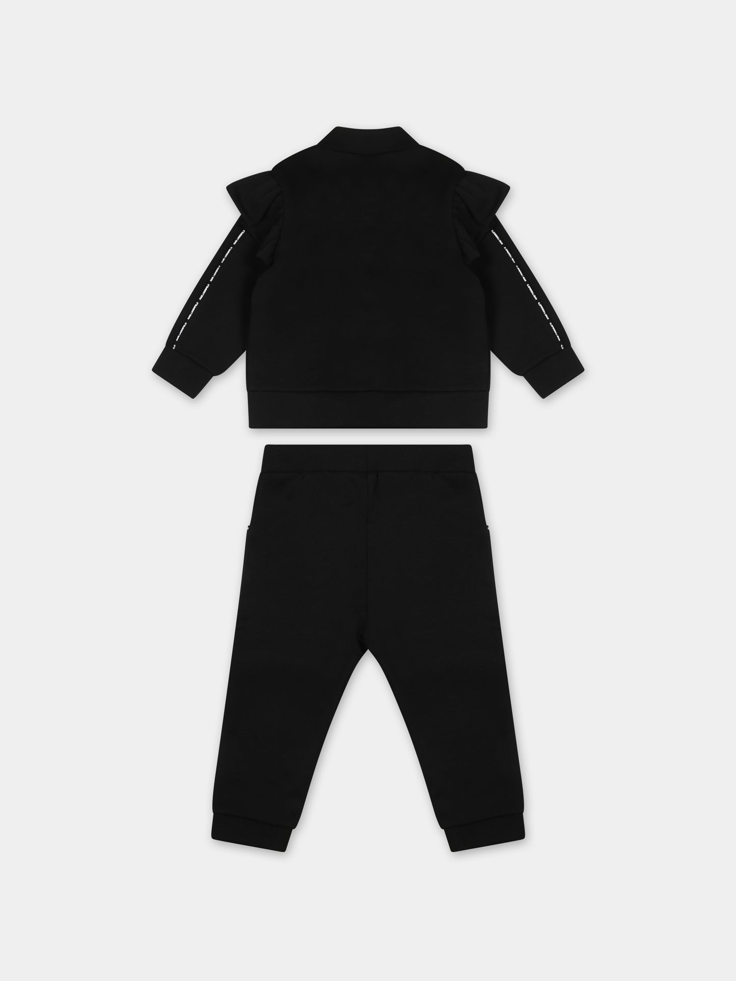 Completo nero per neonata con Choupette,Karl Lagerfeld Kids,Z98116 09B