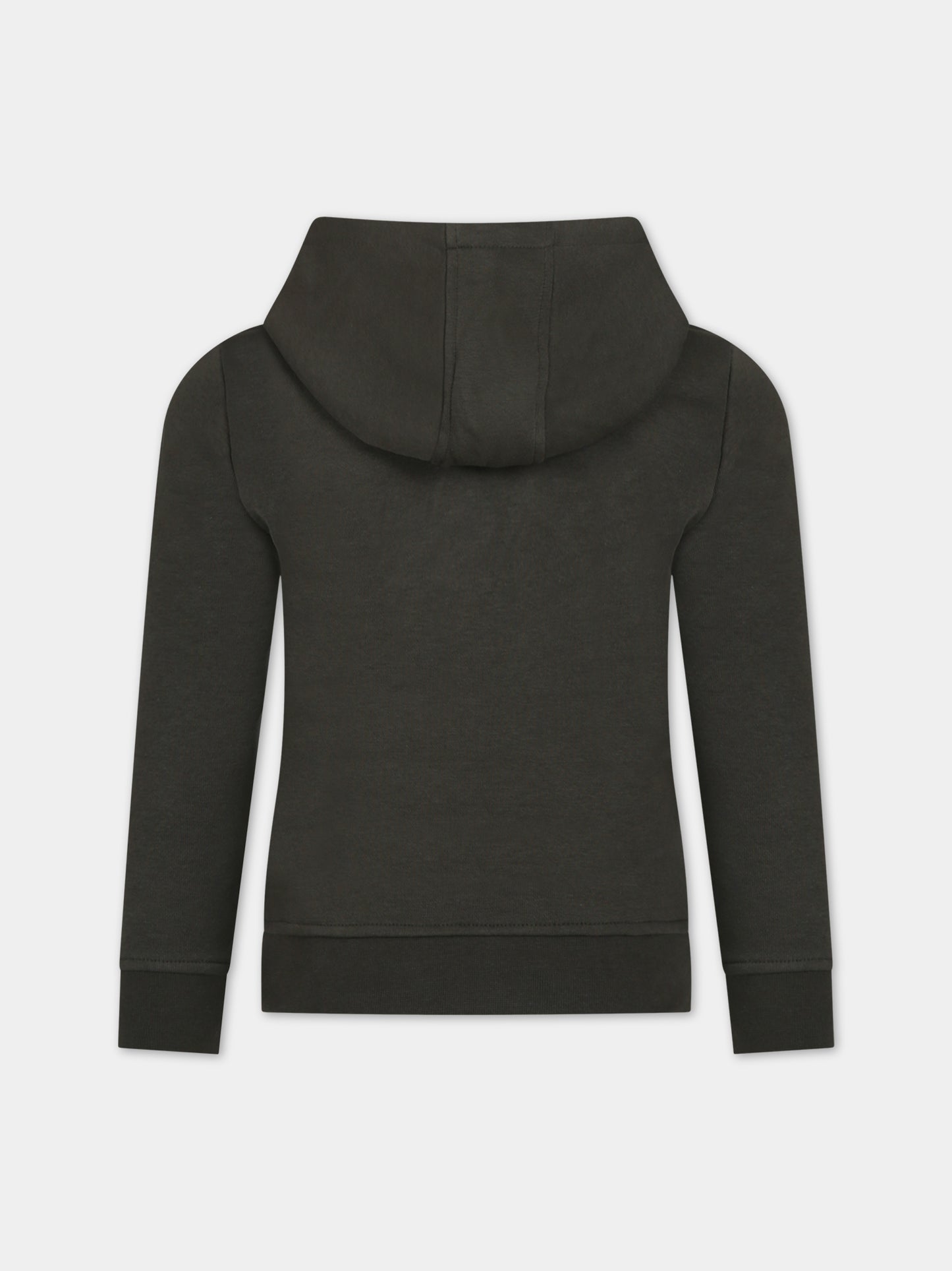 Felpa verde per bambino con logo,Hugo Boss,J25M52 665