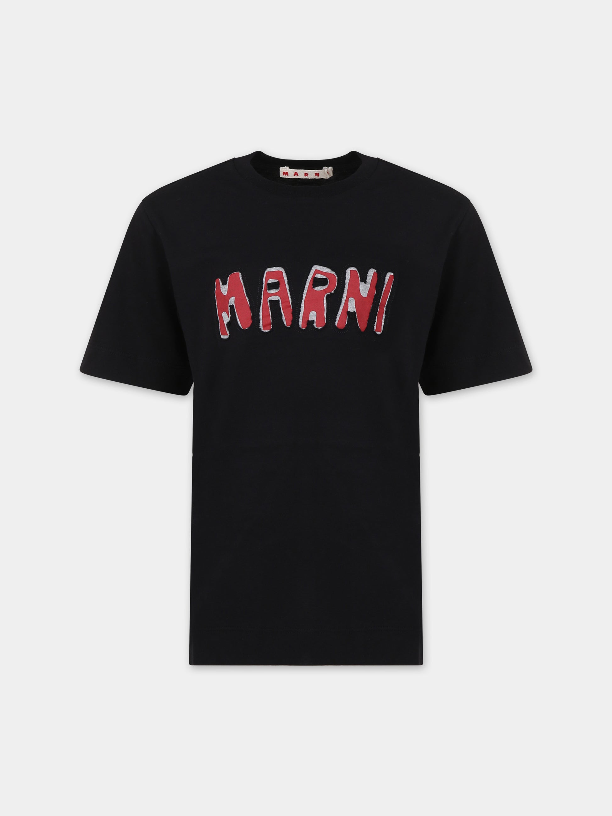 T-shirt blu per bambini con logo,Marni Kids,M00921 0M900