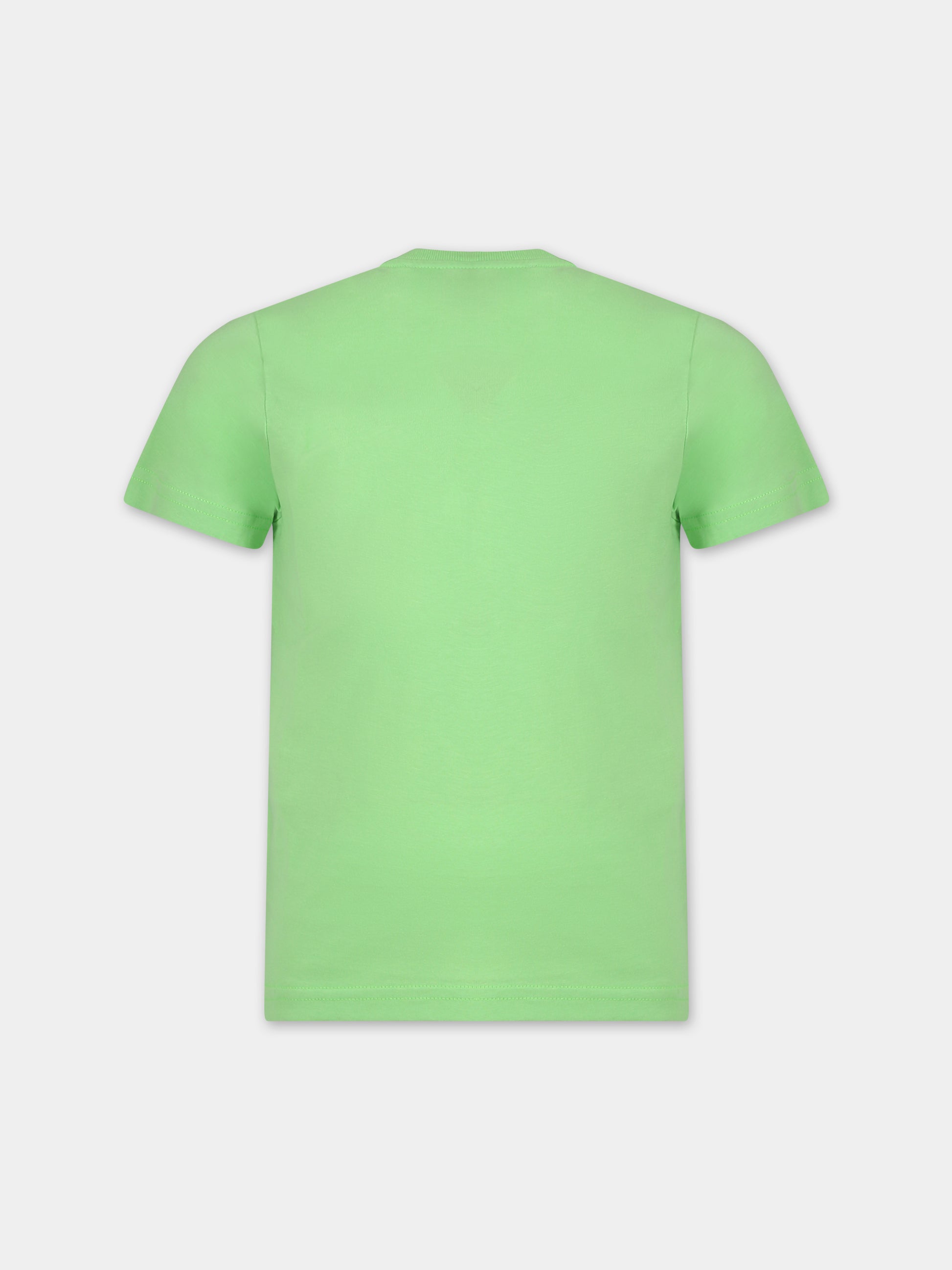 T-shirt verde per bambino con logo,Dsquared2,DQ048S D002F DQ511