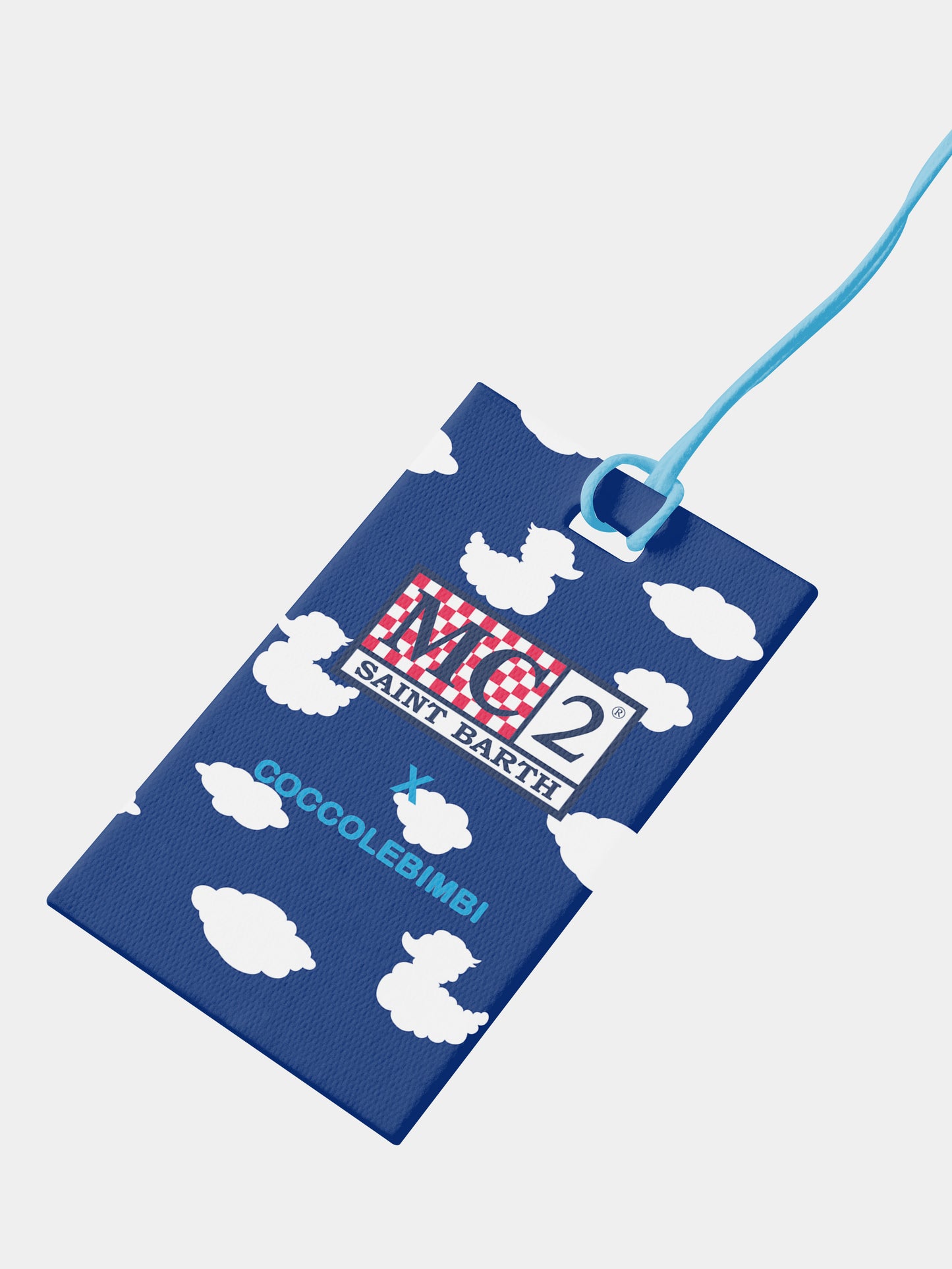 Pochette bleu ciel pour fille avec logo