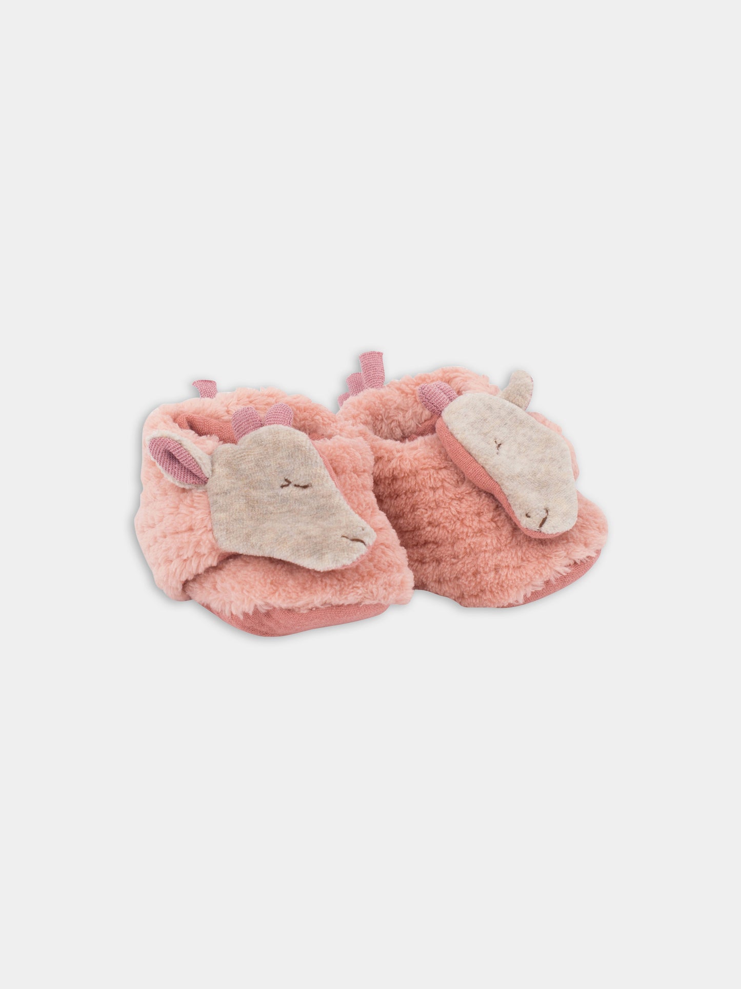 Babbucce rosa per neonata,Moulin Roty,669012