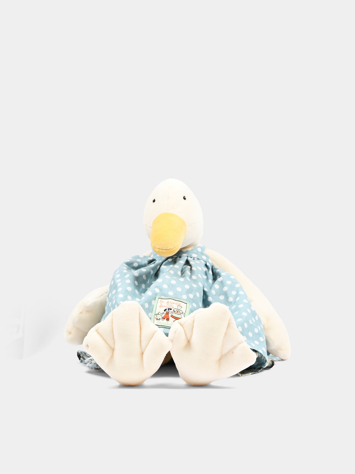 Ochetta Jeanne peluche ivoire à pois pour enfants