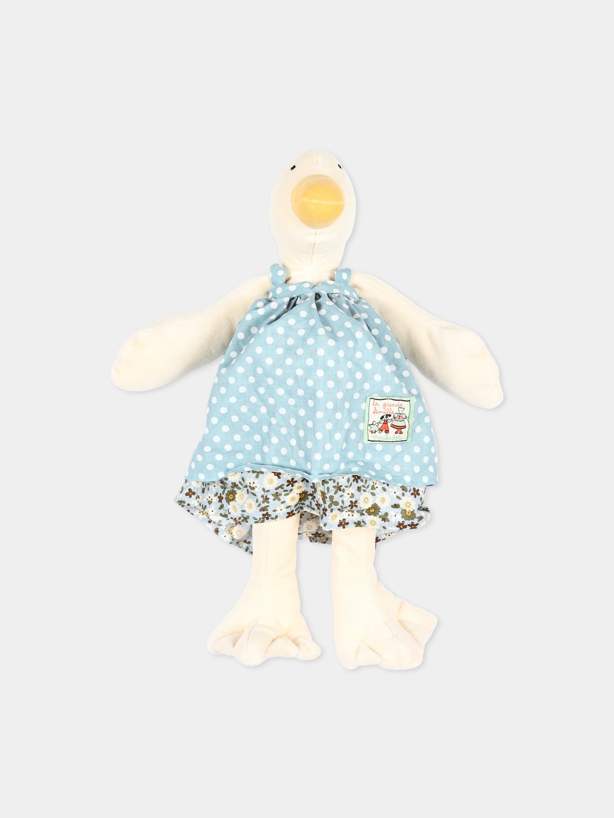 Ochetta Jeanne peluche ivoire à pois pour enfants