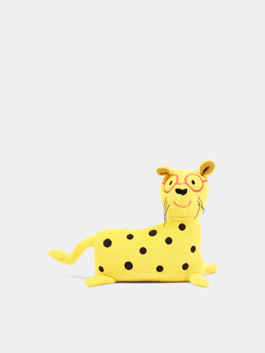 Peluche léopard jaune à pois pour enfants