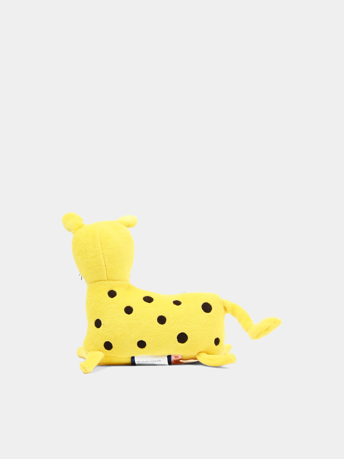 Peluche léopard jaune à pois pour enfants