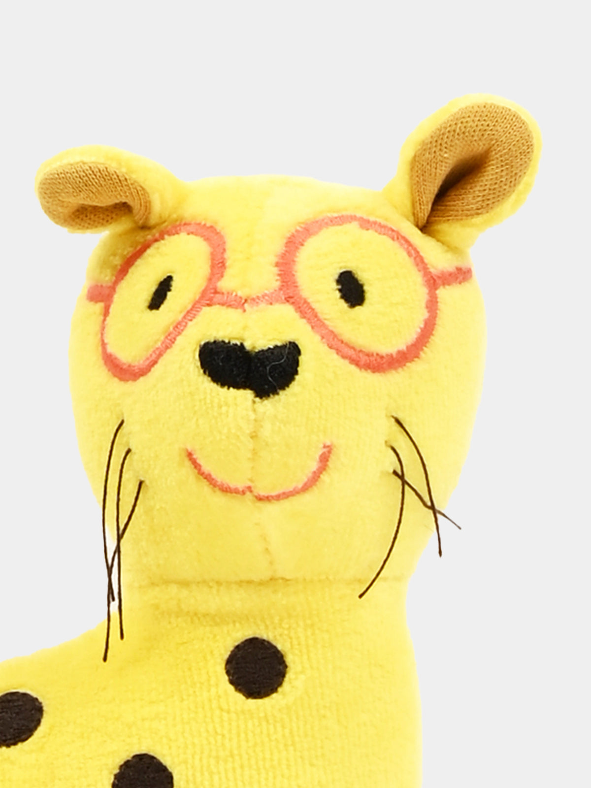 Peluche léopard jaune à pois pour enfants
