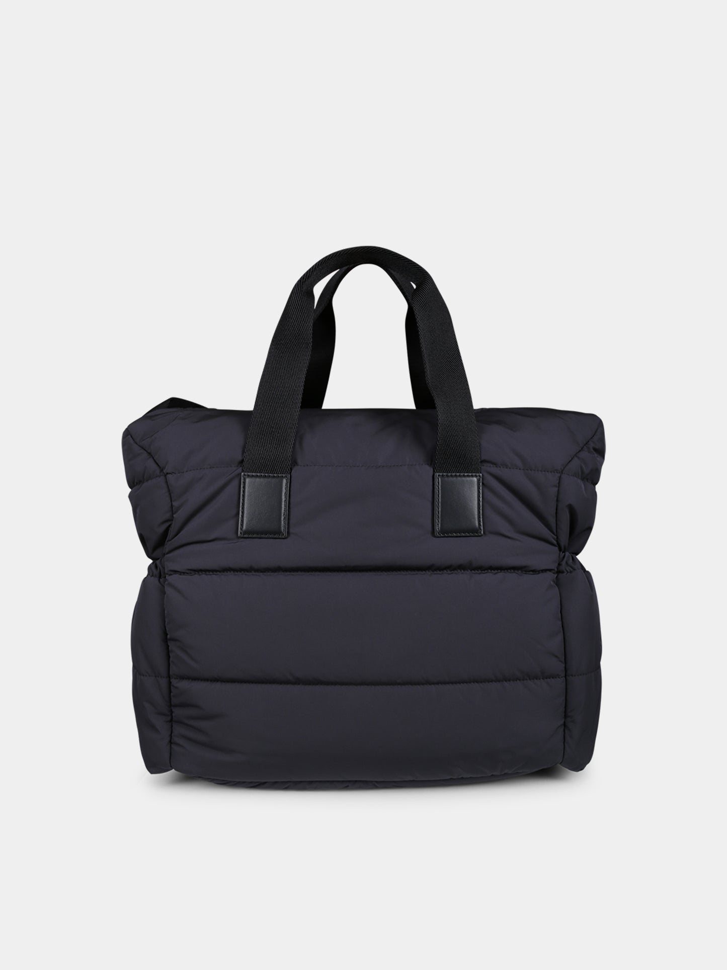 Borsa mamma nera per neonati con logo,Moncler Kids,J2951 5D00001 M3556 999