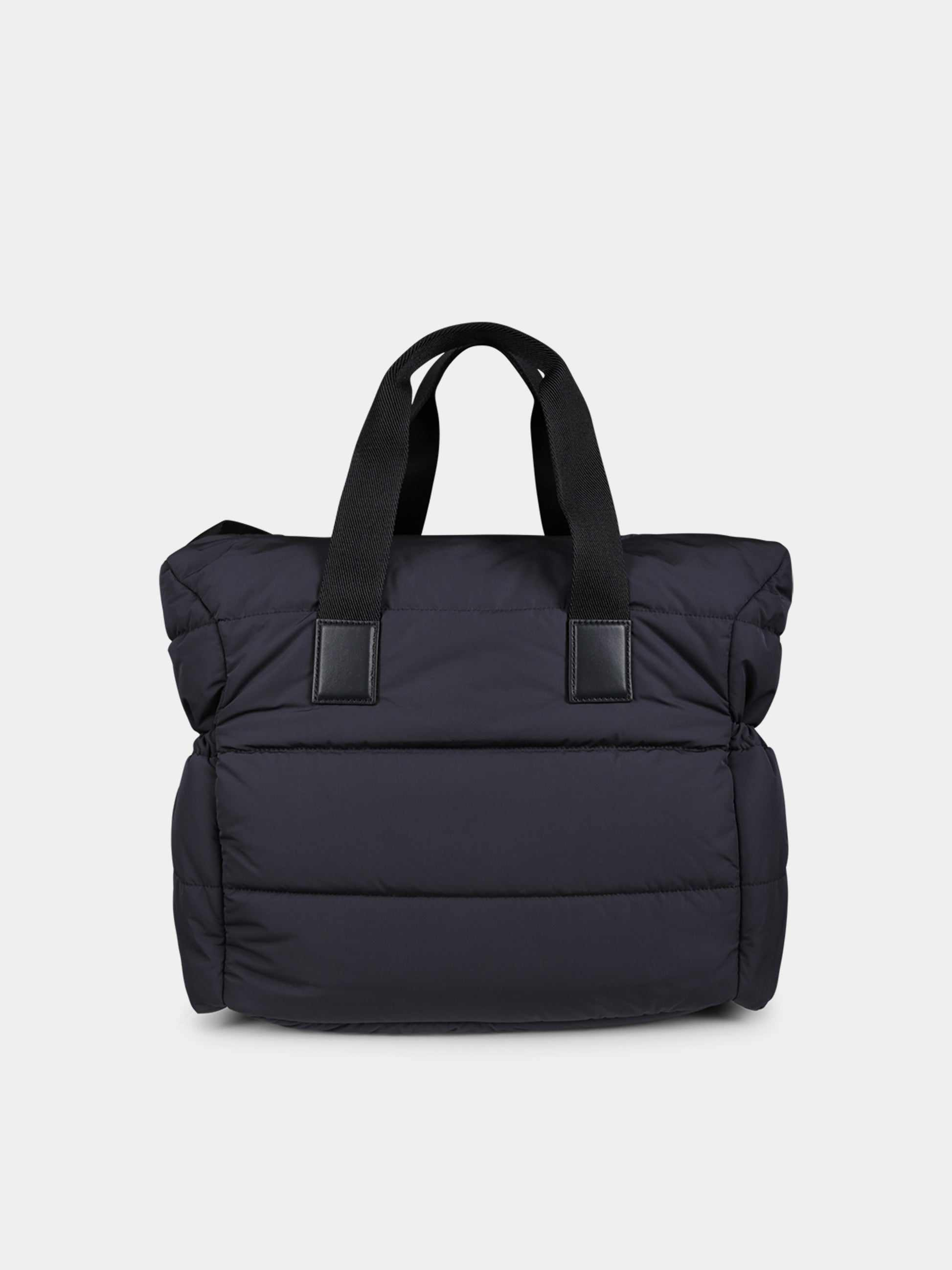 Borsa mamma nera per neonati con logo,Moncler Kids,J2951 5D00001 M3556 999