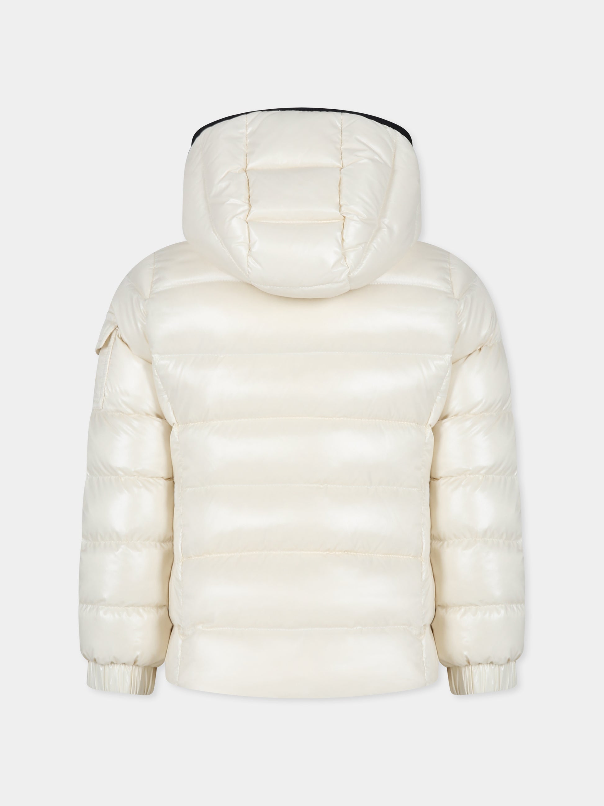 Piumino Bady avorio per bambina con logo,Moncler Kids,J2954 1A52710 68950 070