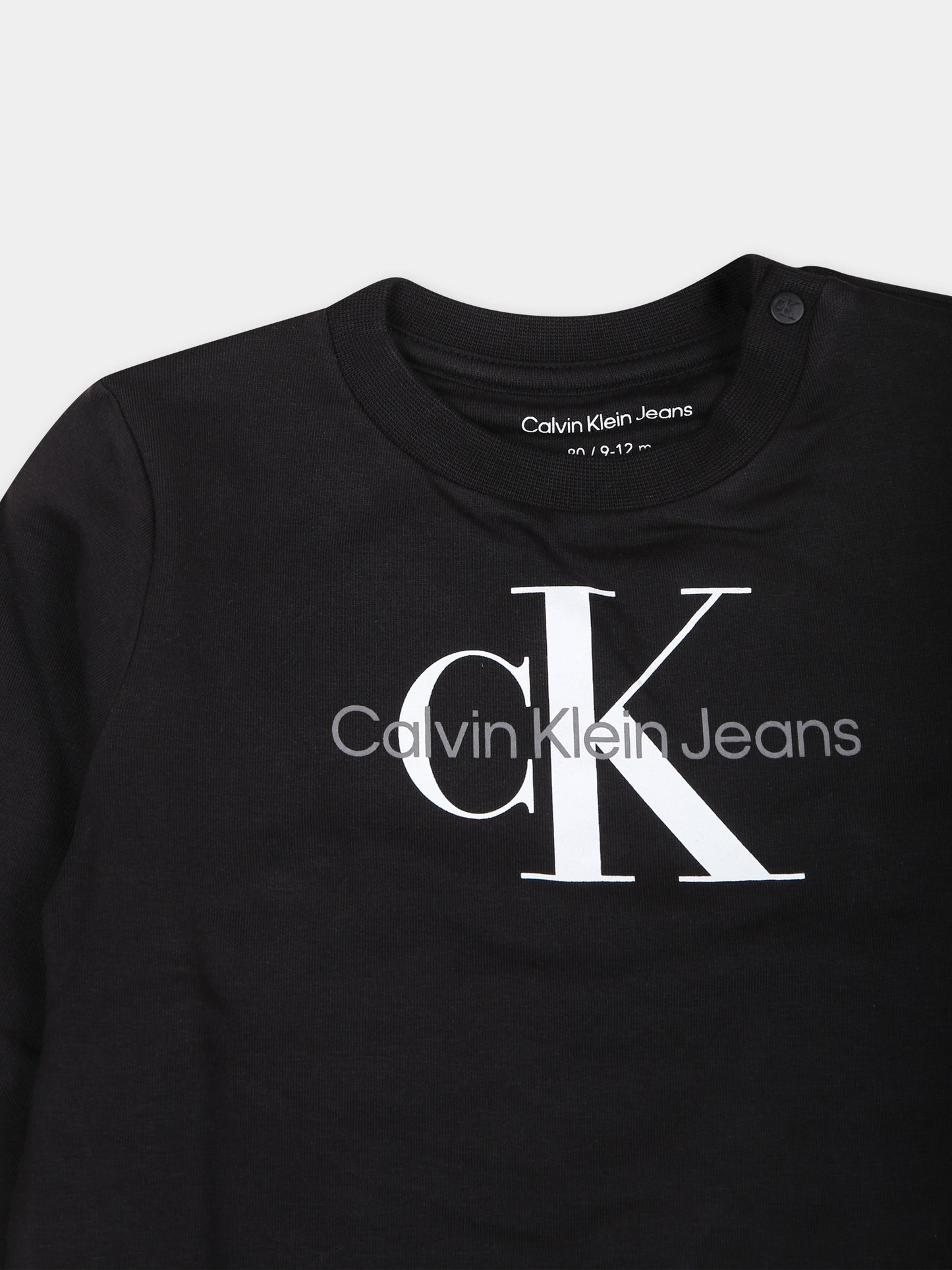 Completo sportivo nero con logo per neonati,Calvin Klein Kids,IN0IN00017J BEH