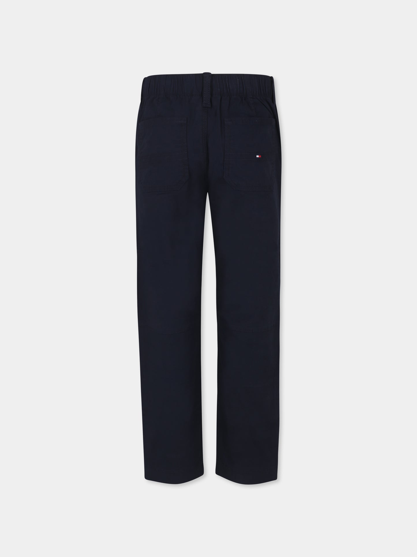 Pantaloni blu per bambino con bandierina,Tommy Hilfiger Junior,KB0KB09122J DW5