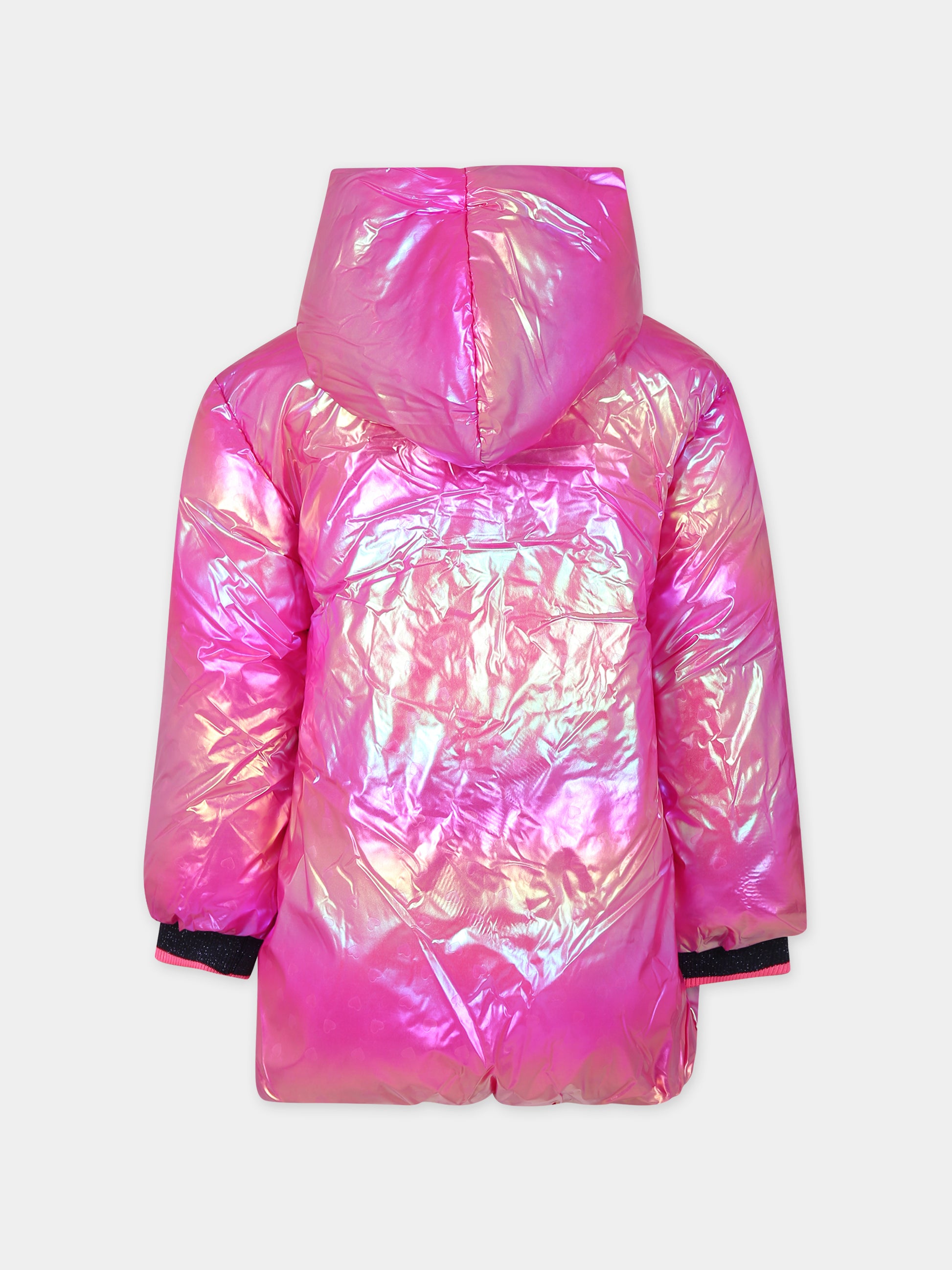 Piumino fucsia per bambina con cuori,Billieblush,U16363 47M