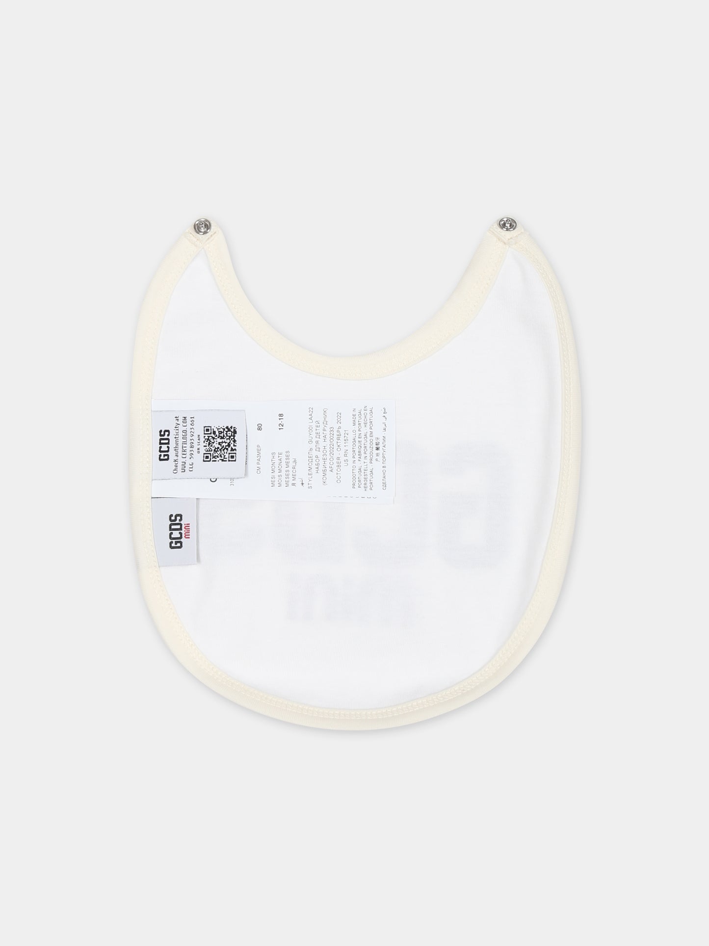 Tutina per neonati con logo,Gcds Kids,GUY00I LAA22 10063