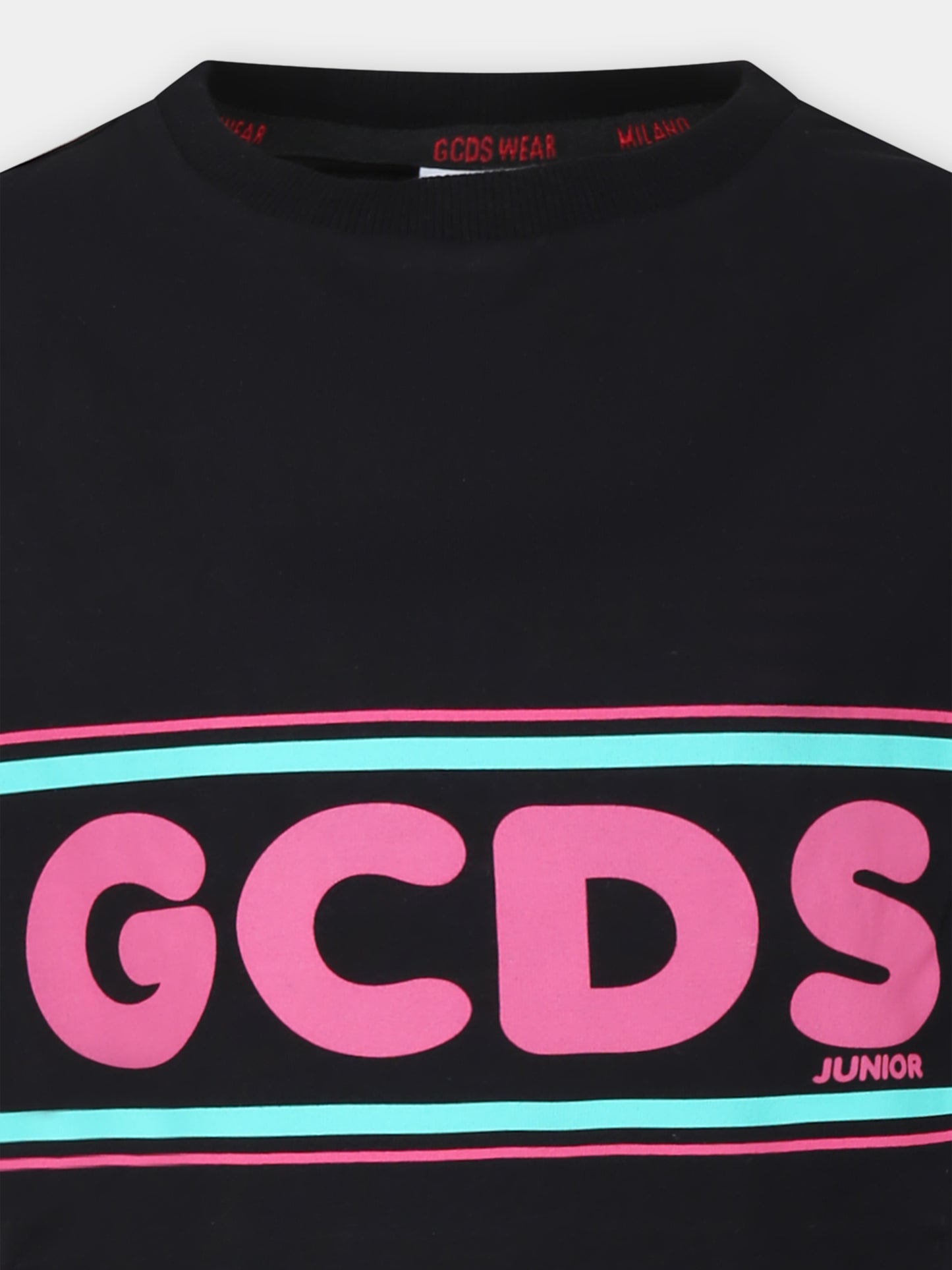 Vestito nero per bambina,Gcds Kids,DCV002 LBA23 60100 