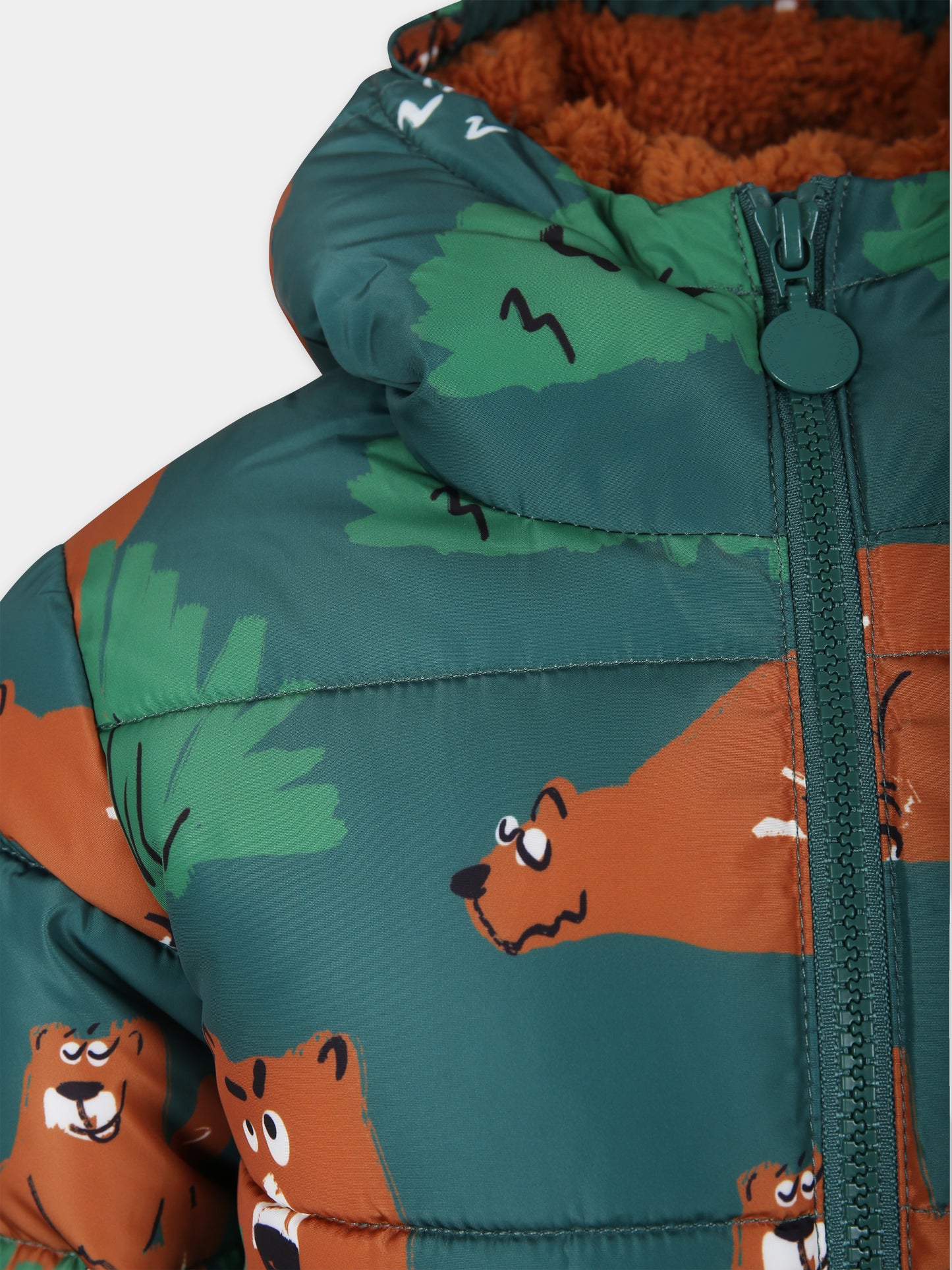 Piumino per bambino con stampa orsi all-over,Stella Mccartney Kids,TT2R27 Z1538 719MC