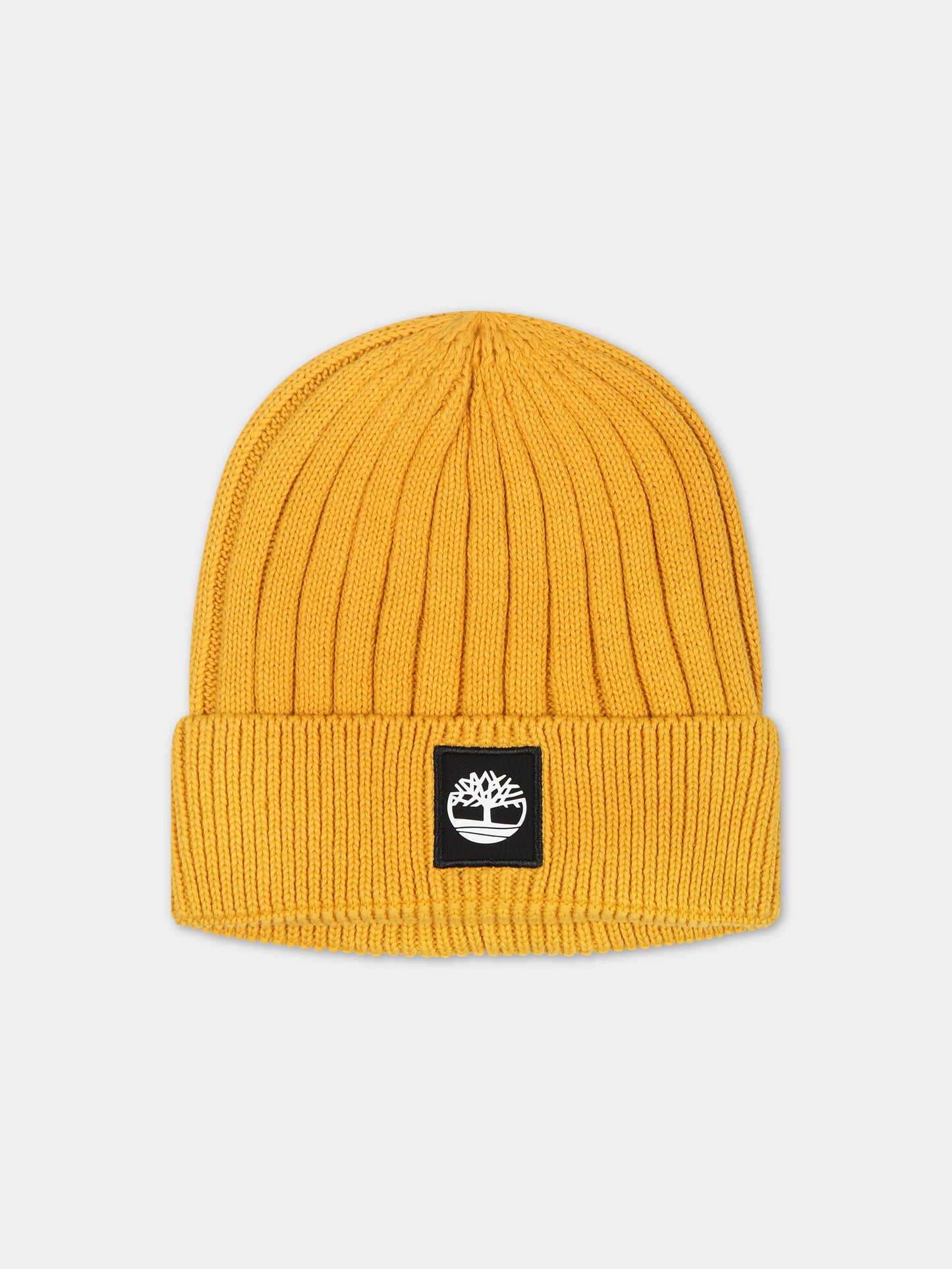 Berretto giallo per bambino con albero,Timberland,T21387 575