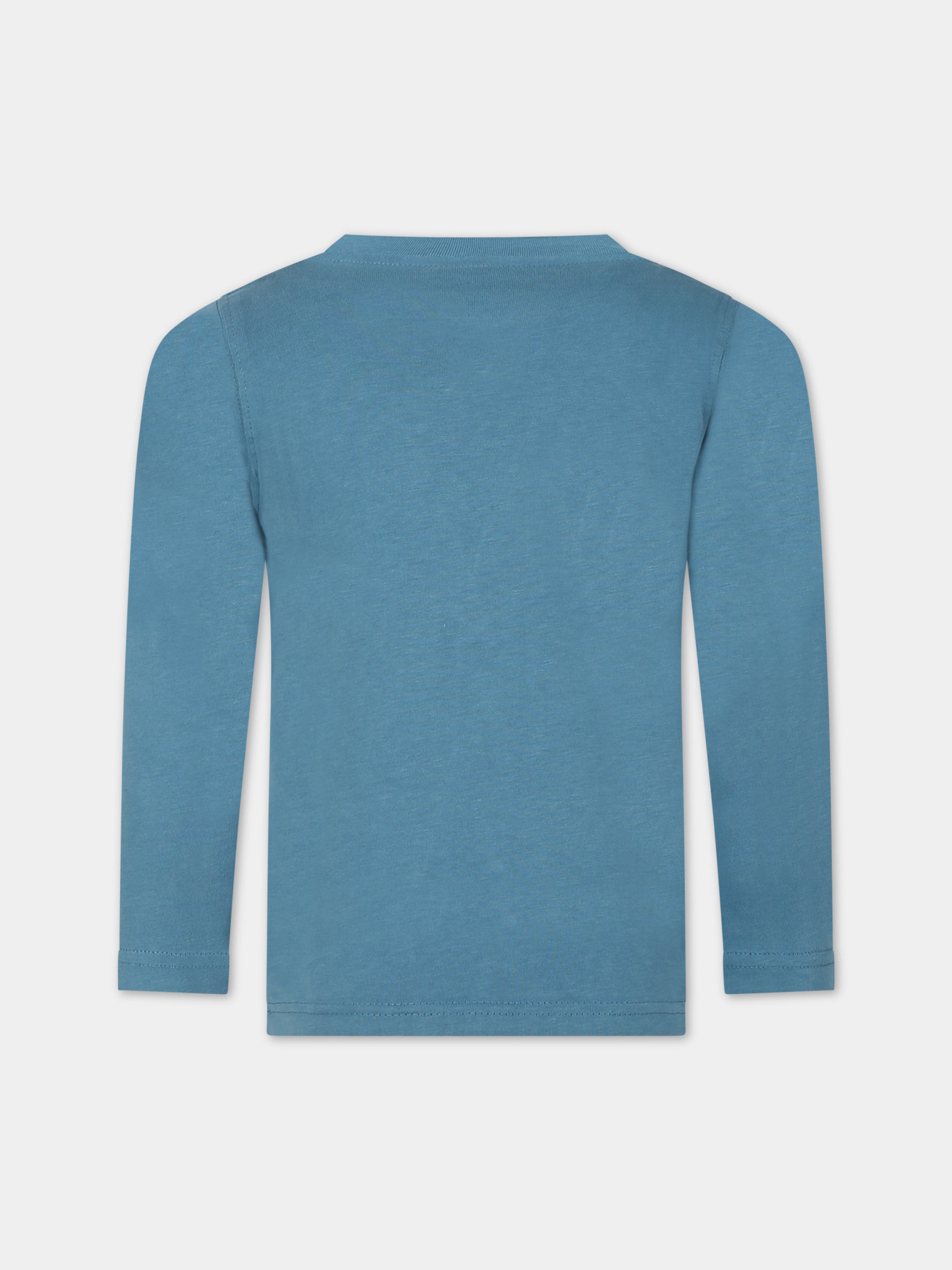 T-shirt verde per bambino con logo,Timberland,T25U31 875