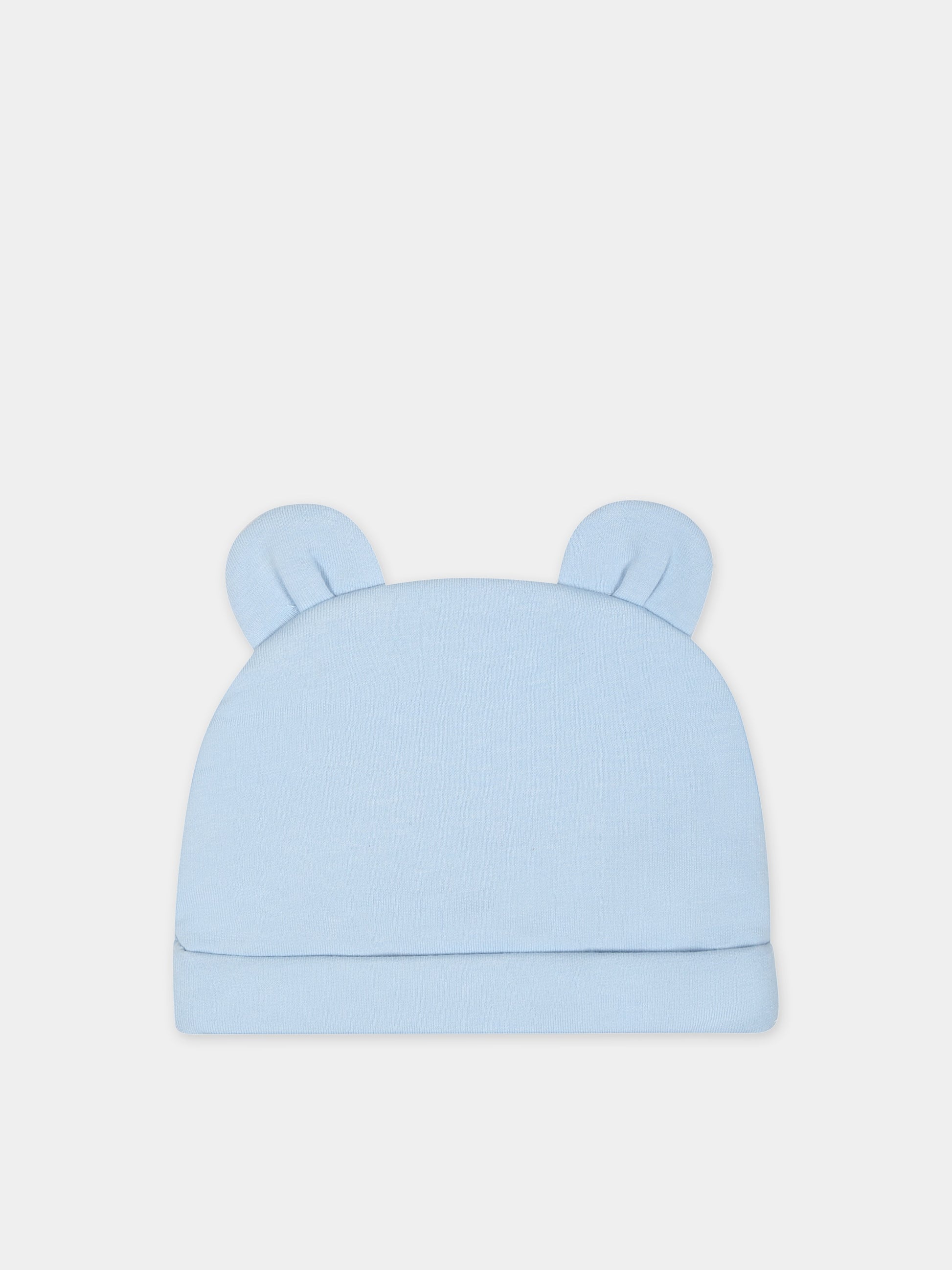 Set celeste per neonato con logo,Gcds Kids,GOY007 LDA26 40069