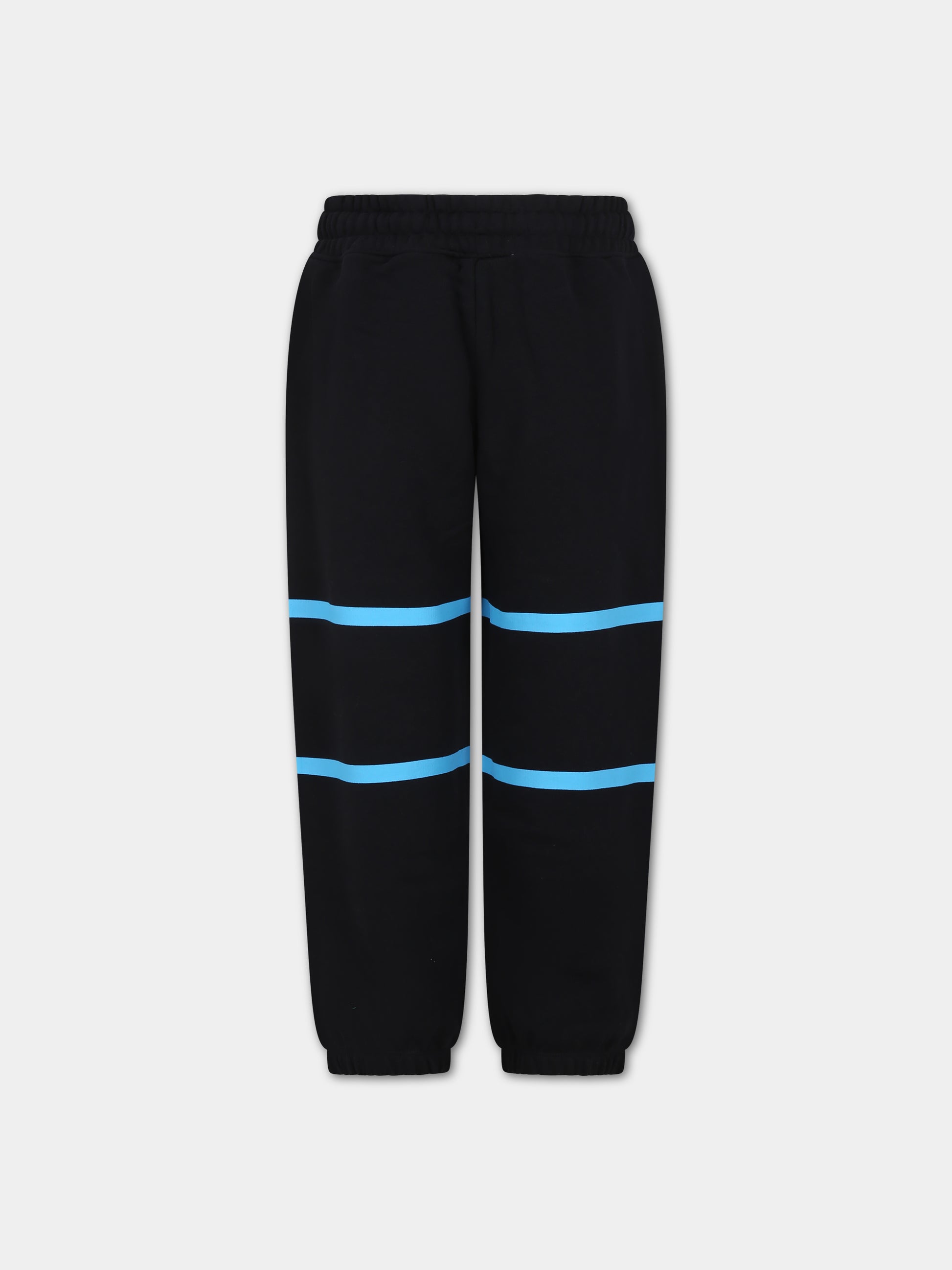 Pantaloni neri per bambini con logo,Gcds Kids,DNP00E LCA52 85989