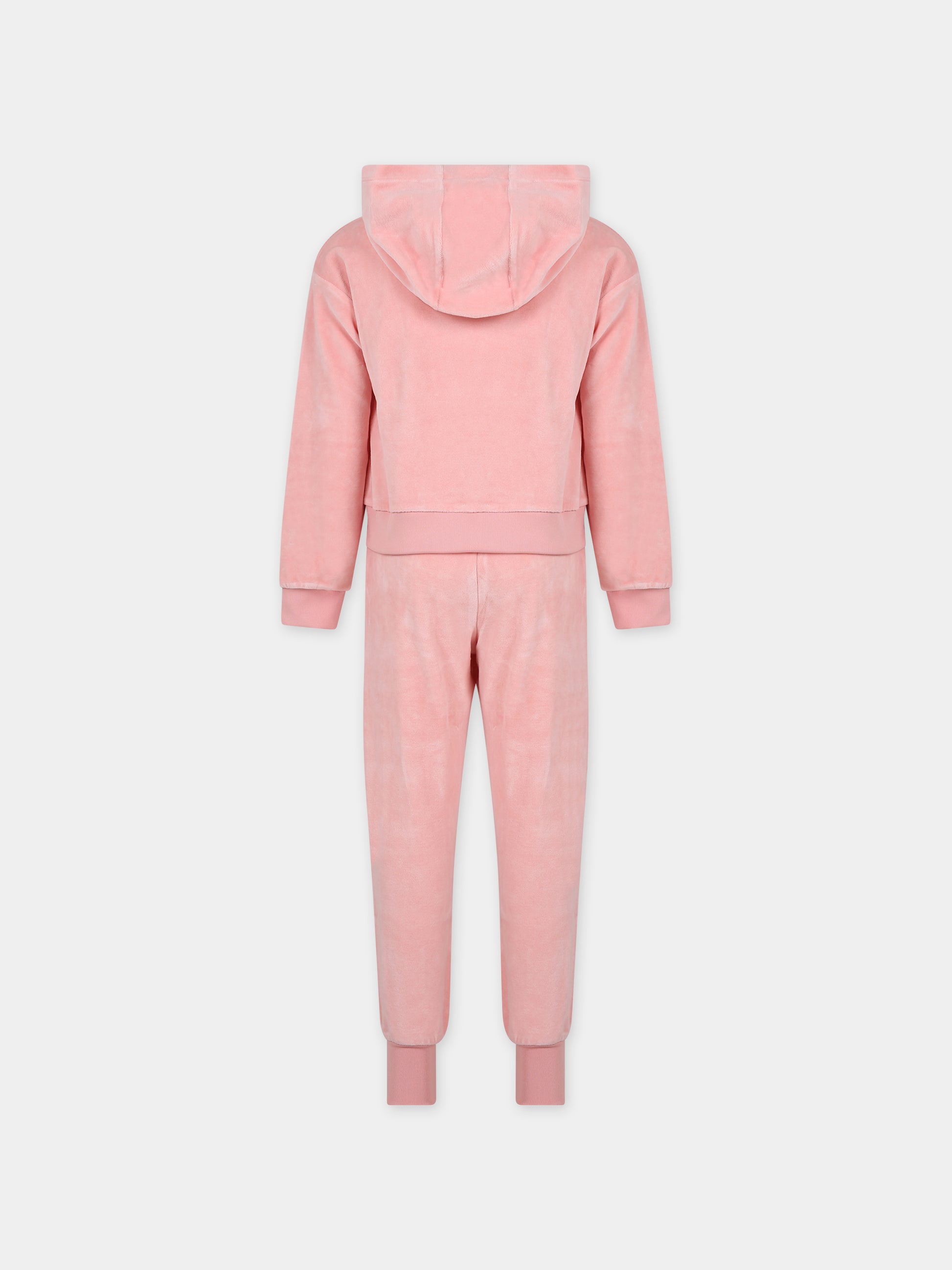 Completo rosa per bambina con Teddy Bears e logo,Moschino Kids,HDK02L LGA07 50209