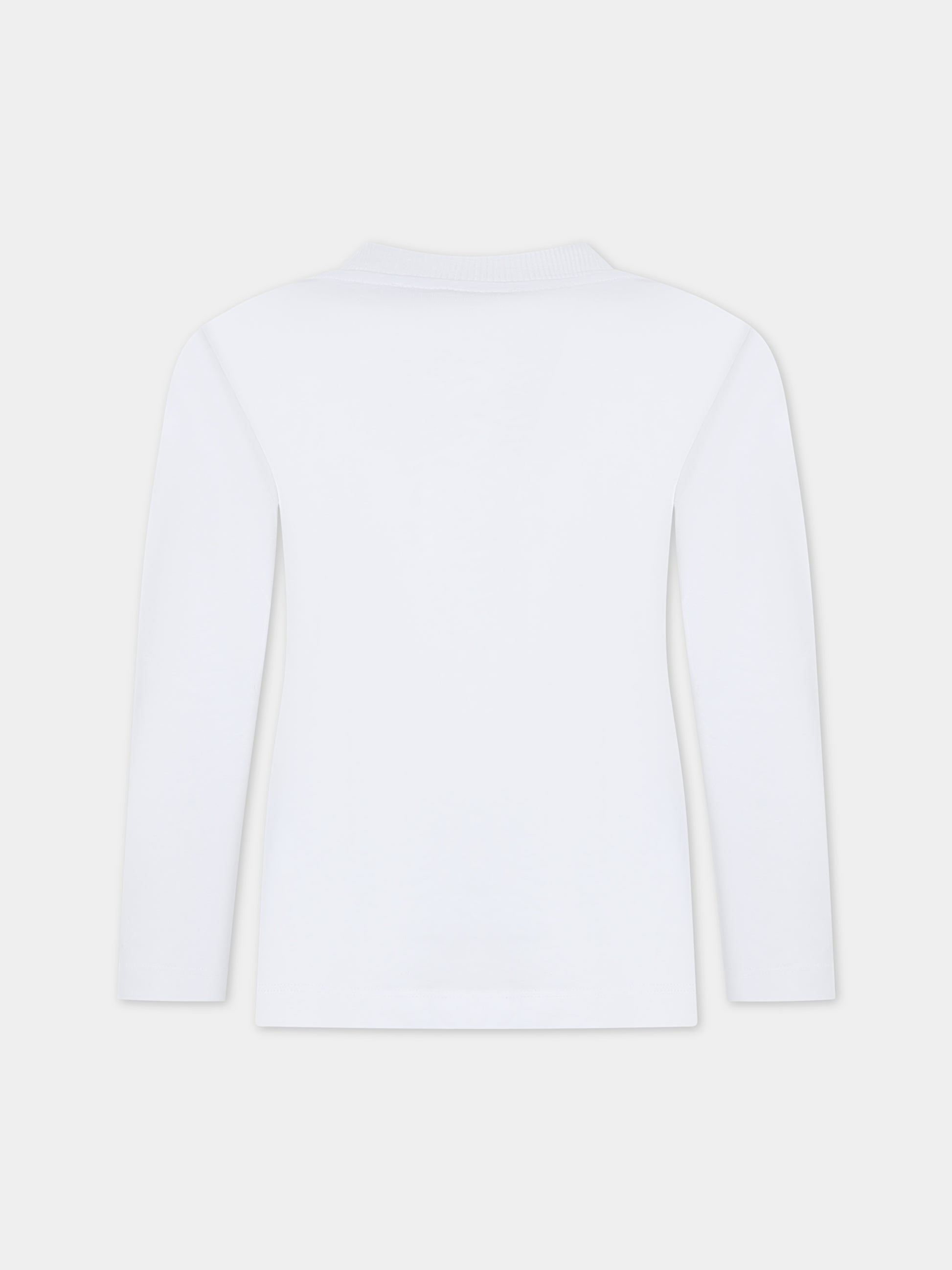 T-shirt bianca per bambina con Teddy Bears,Moschino Kids,HUO00R LAA20 10101