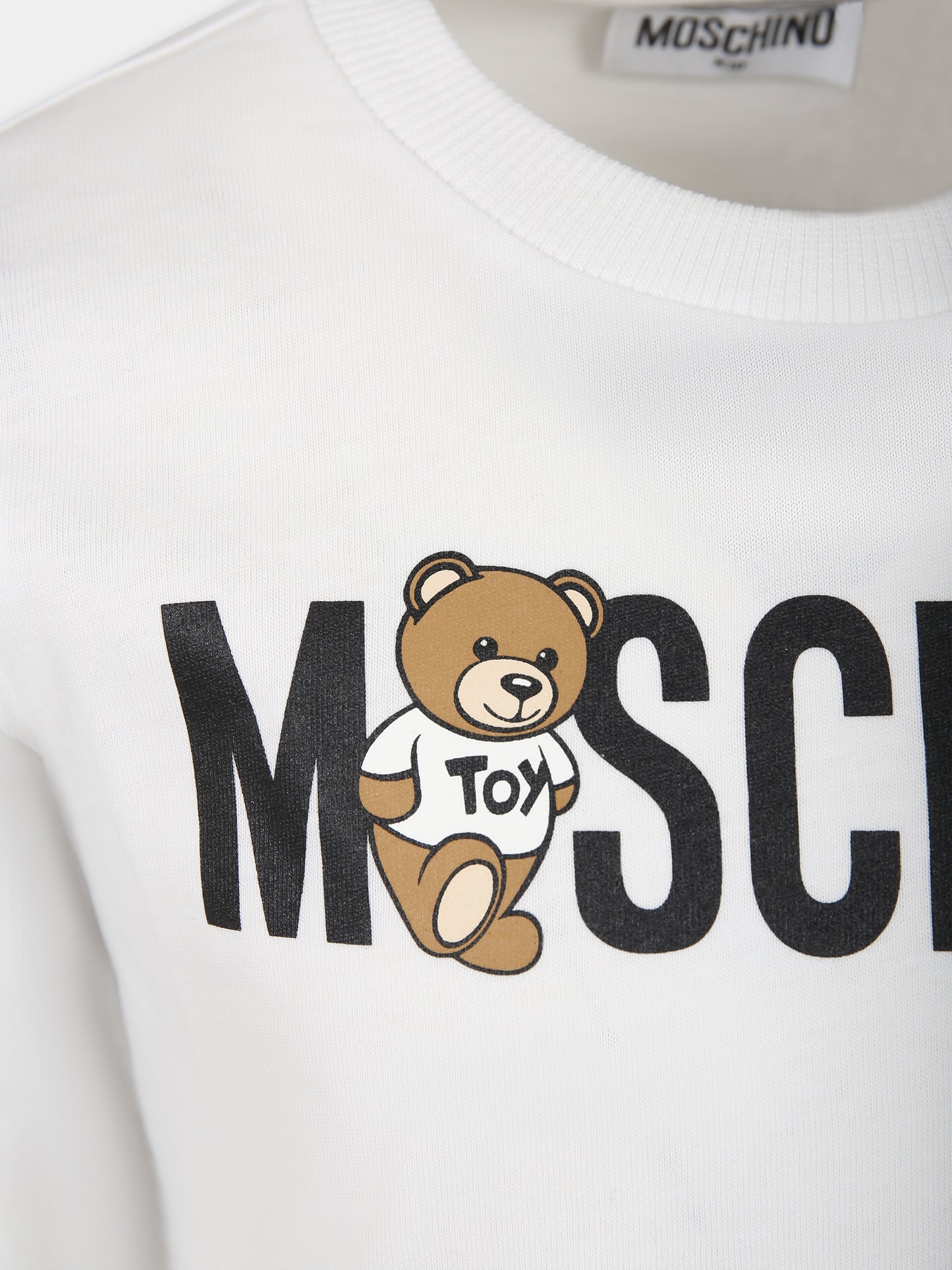 T-shirt bianca per bambina con Teddy Bears,Moschino Kids,HUO00R LAA20 10101