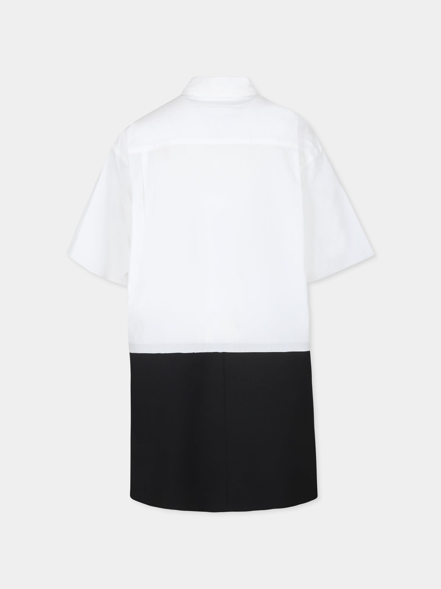 Vestito bianco per bambina con logo,Mm6 Maison Margiela,M60641 MM014 MM6D119U M6C25