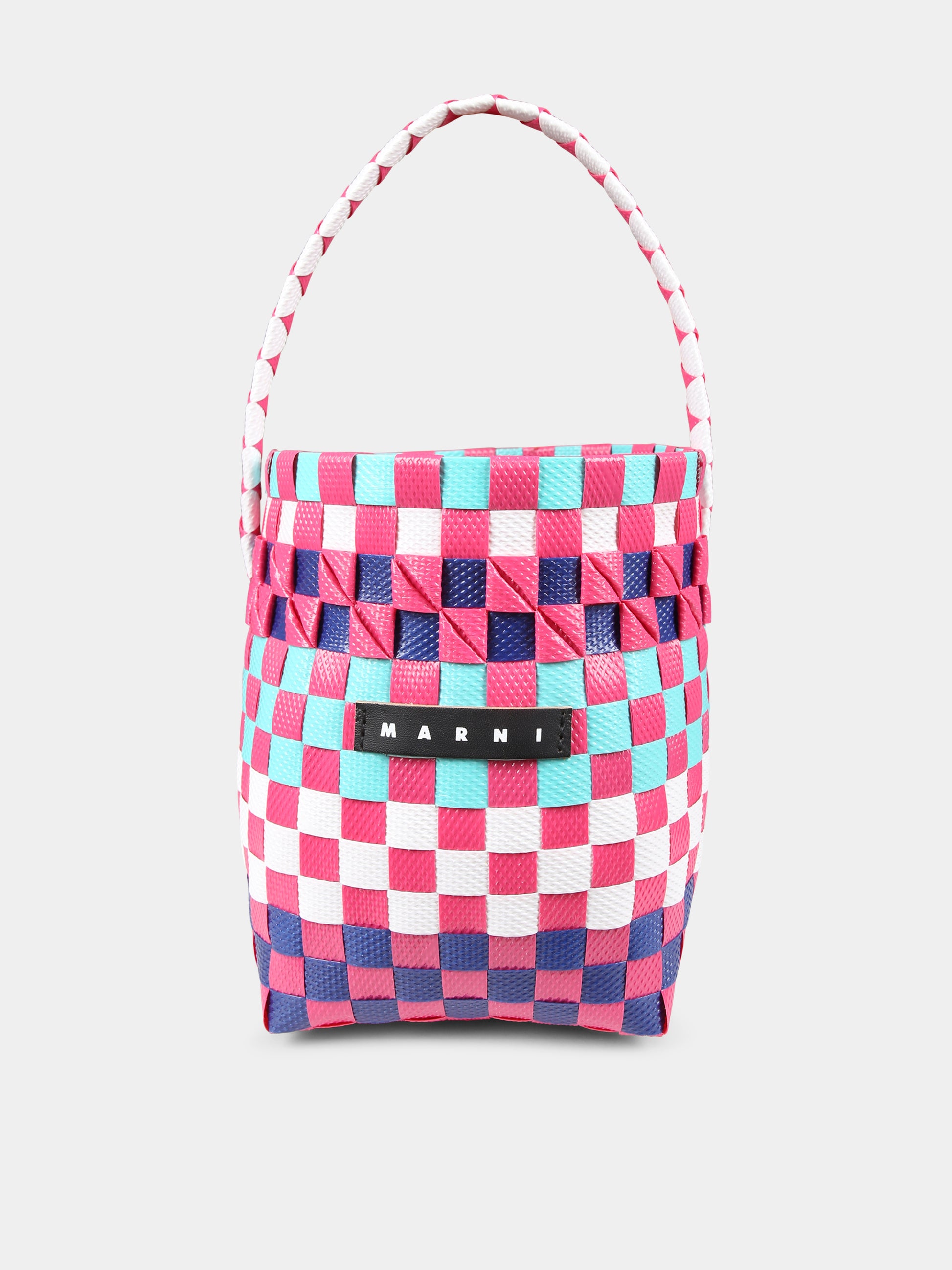 Borsa fucsia per bambina con logo,Marni Kids,M00332 M00IW MW62F 0MC22